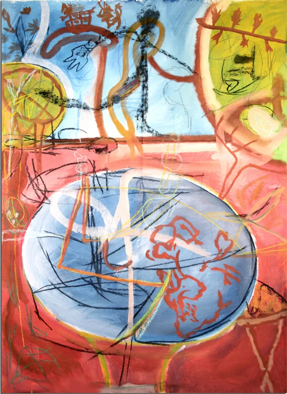 THIRD EYE Mixed Media on Canvas 98 x 87 inches (249 x 221 cm)
