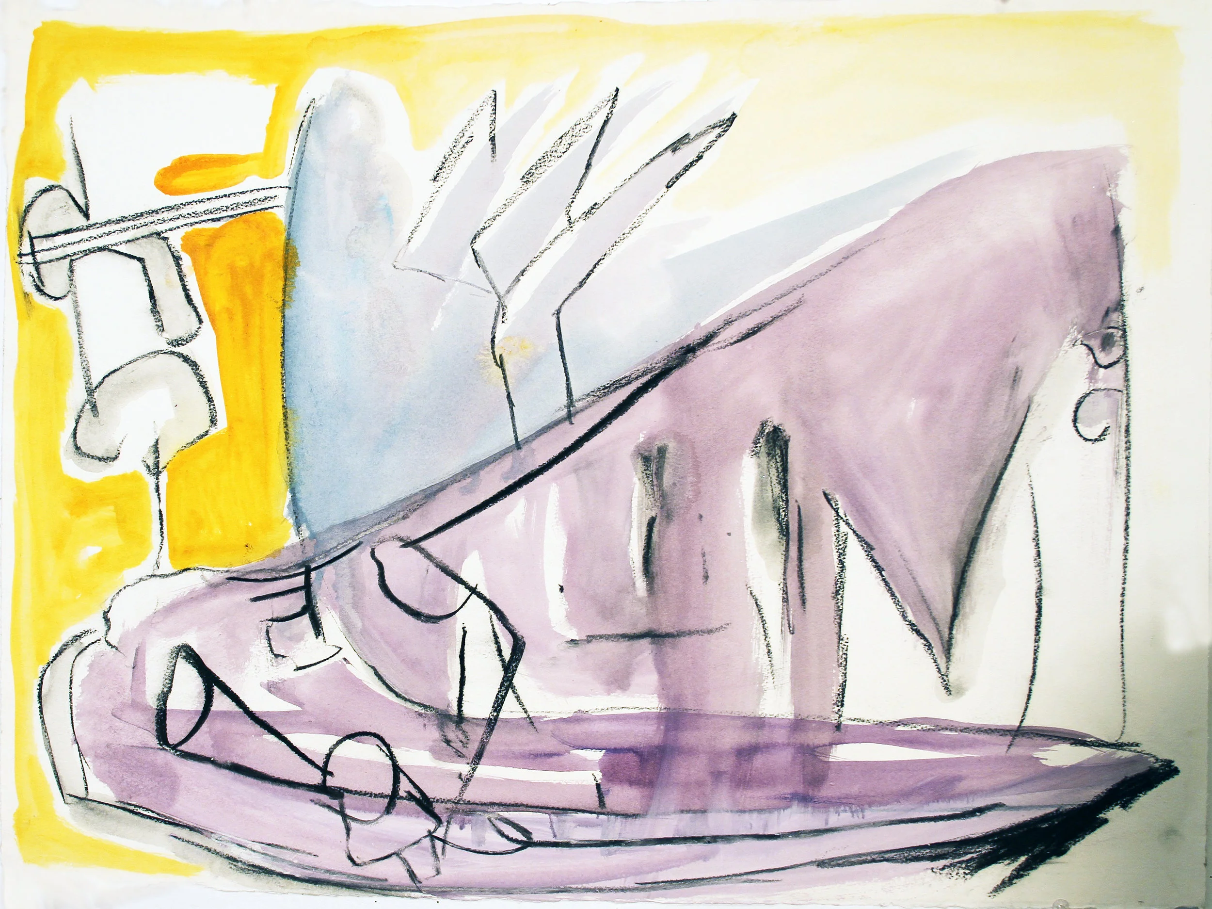 MONSTER Mixed Media on Paper 30 x 36 inches (76 x 91 cm)