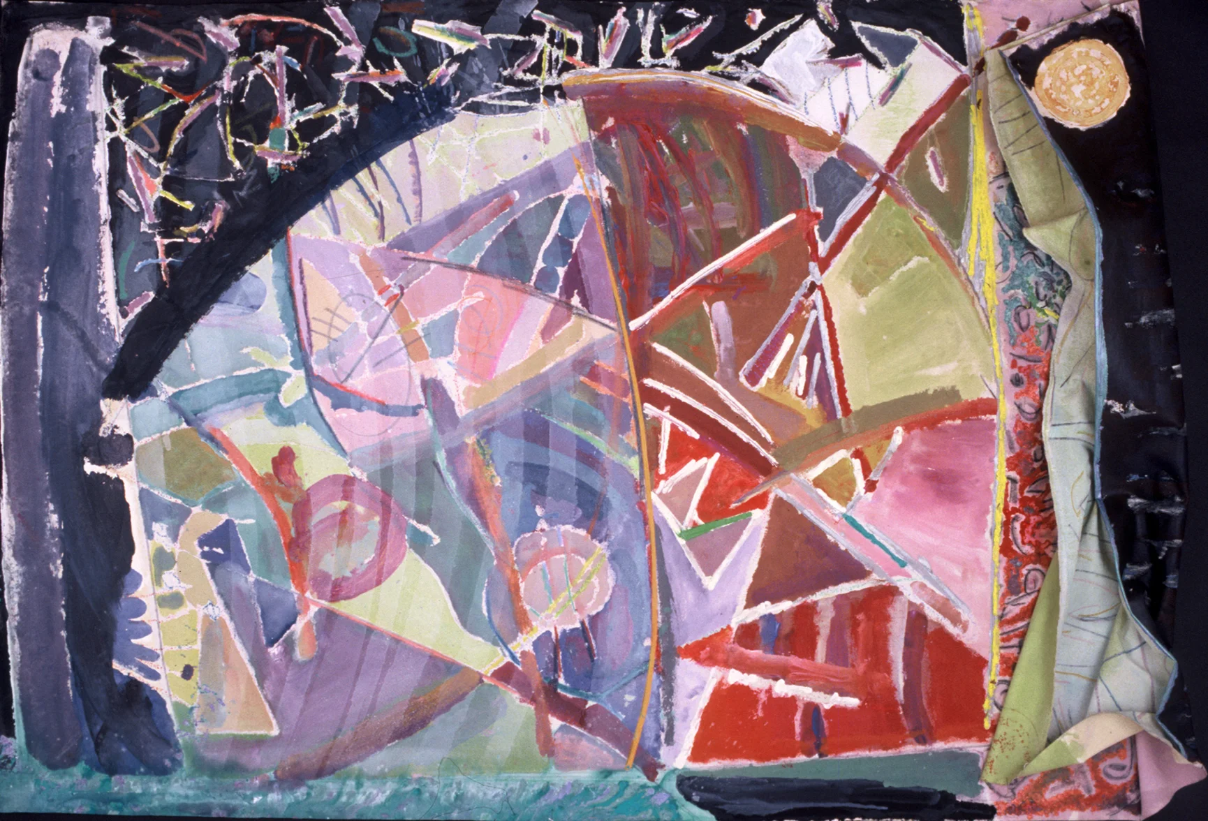 SWEET TIME Mixed Media on Canvas 70 x 108 inches (178 x 274 cm)