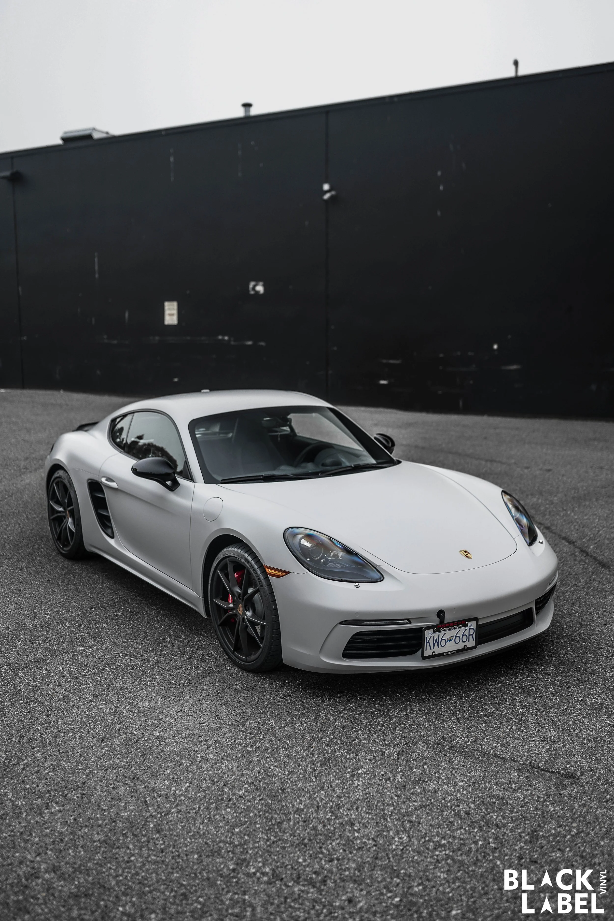 Porsche Cayman Satin Battleship Grey