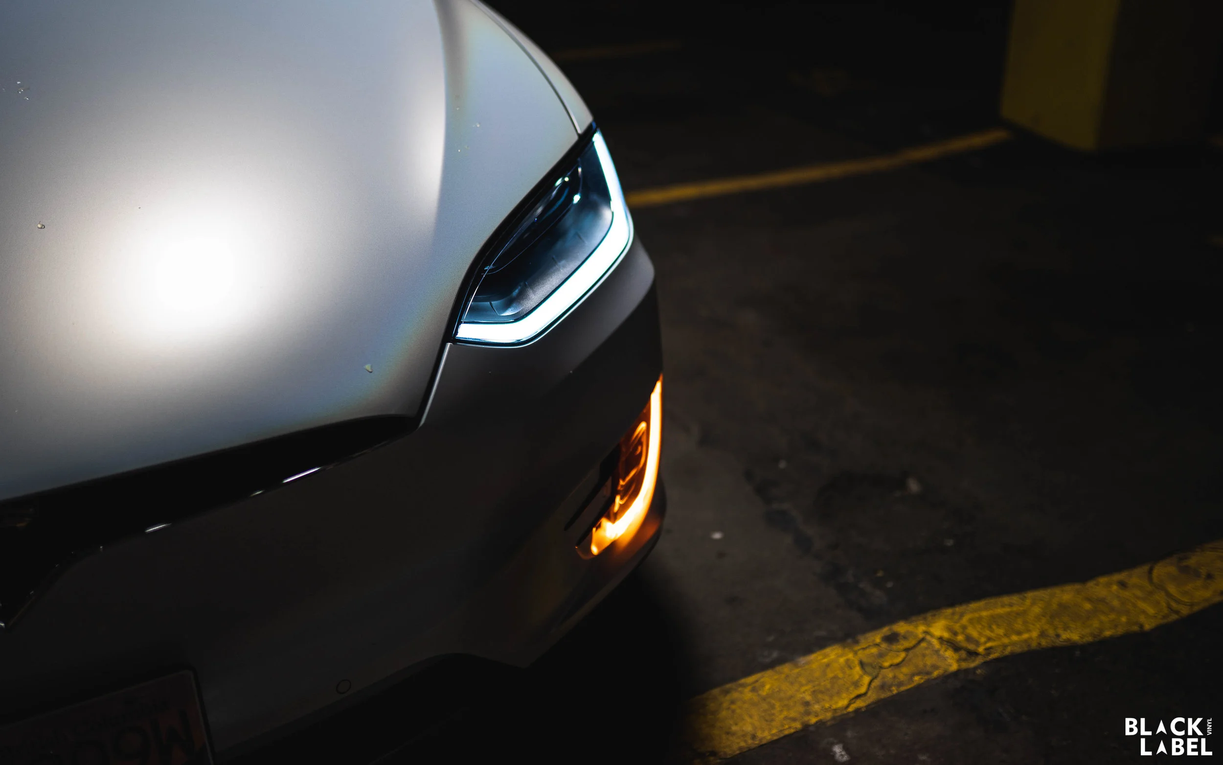 Tesla Model X Exterior Color Change in Satin Ghost Flip (Copy)