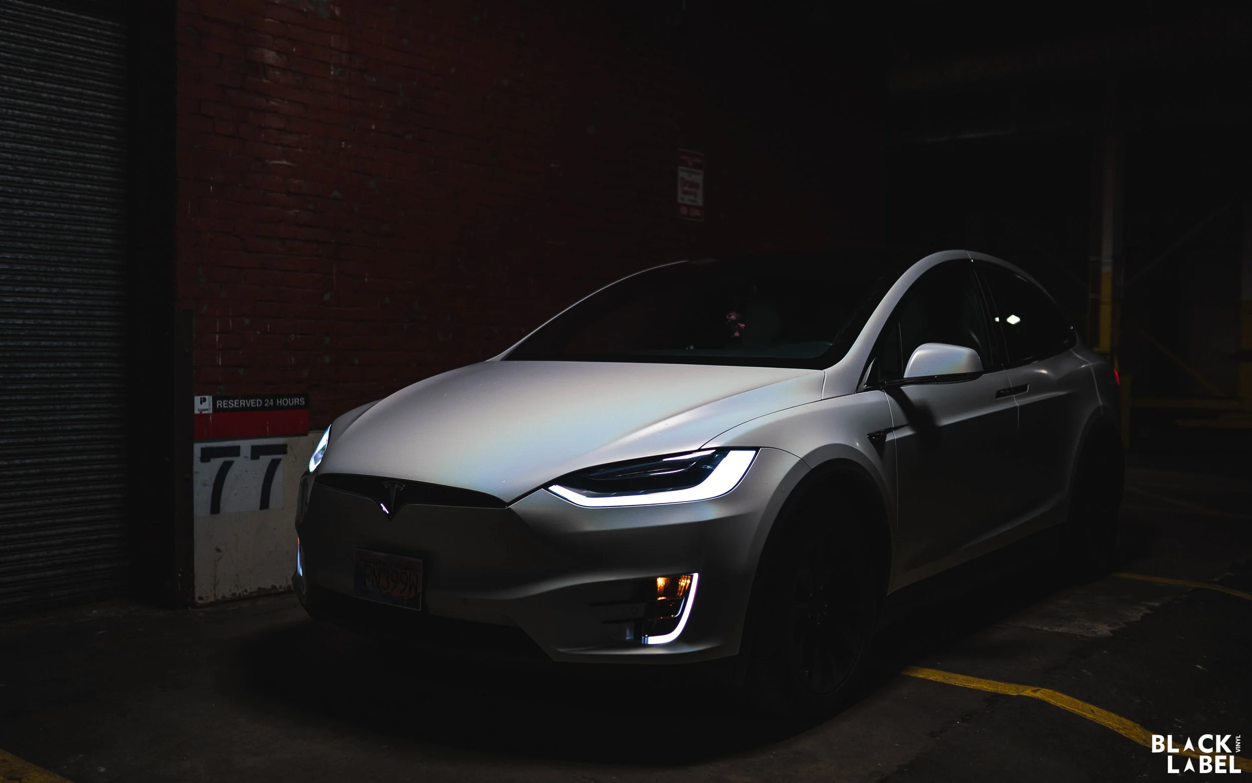 Tesla Model X Exterior Color Change in Satin Ghost Flip (Copy)