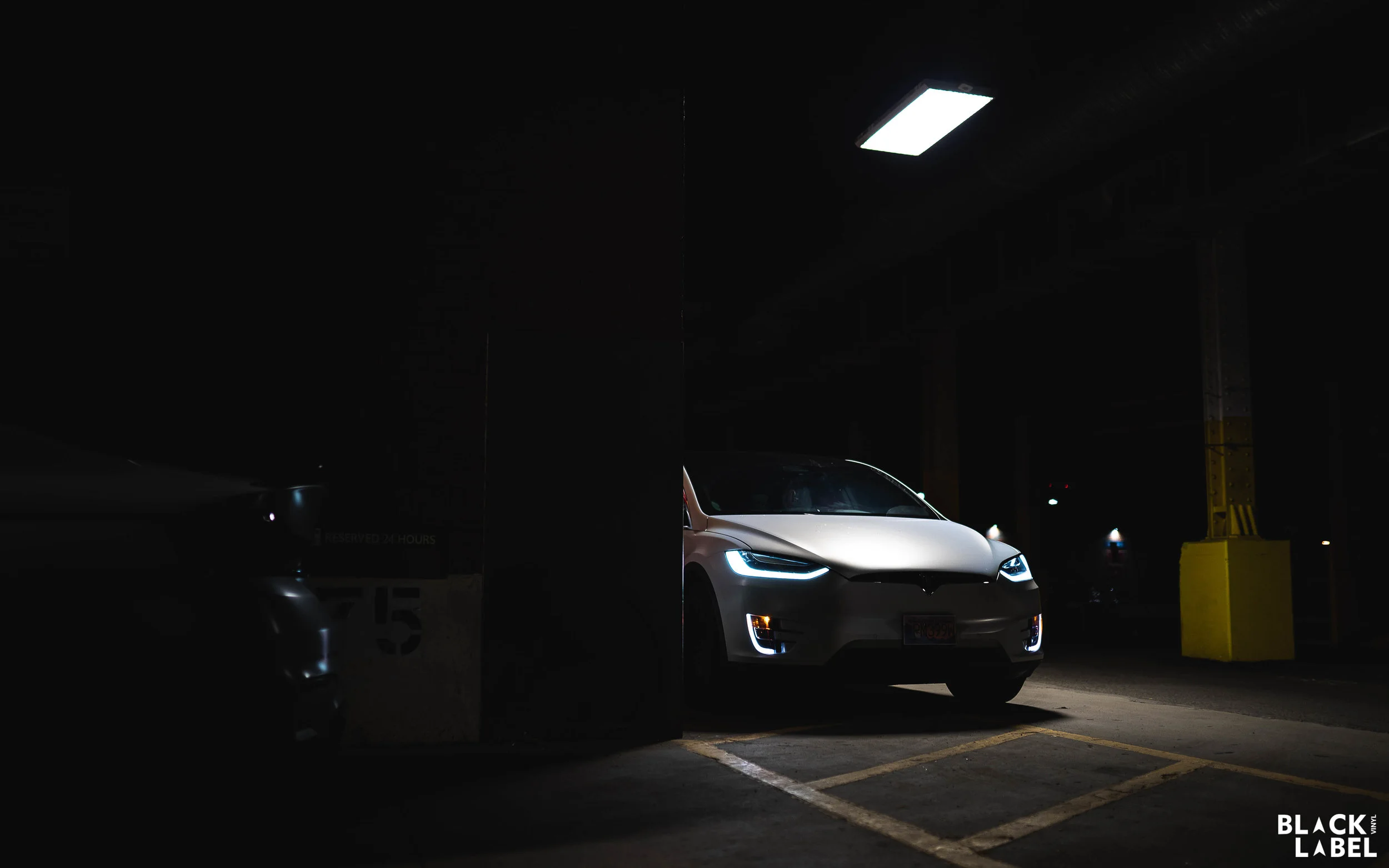 Tesla Model X Exterior Color Change in Satin Ghost Flip (Copy)