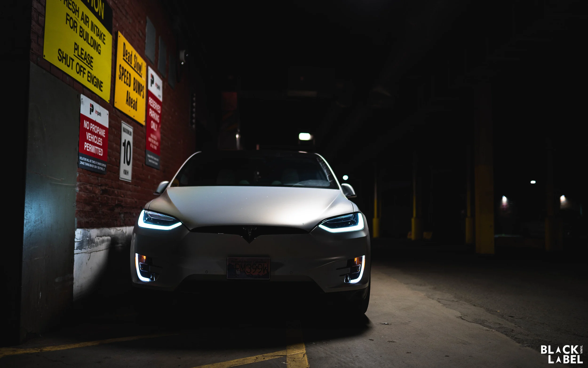 Tesla Model X Exterior Color Change in Satin Ghost Flip (Copy)