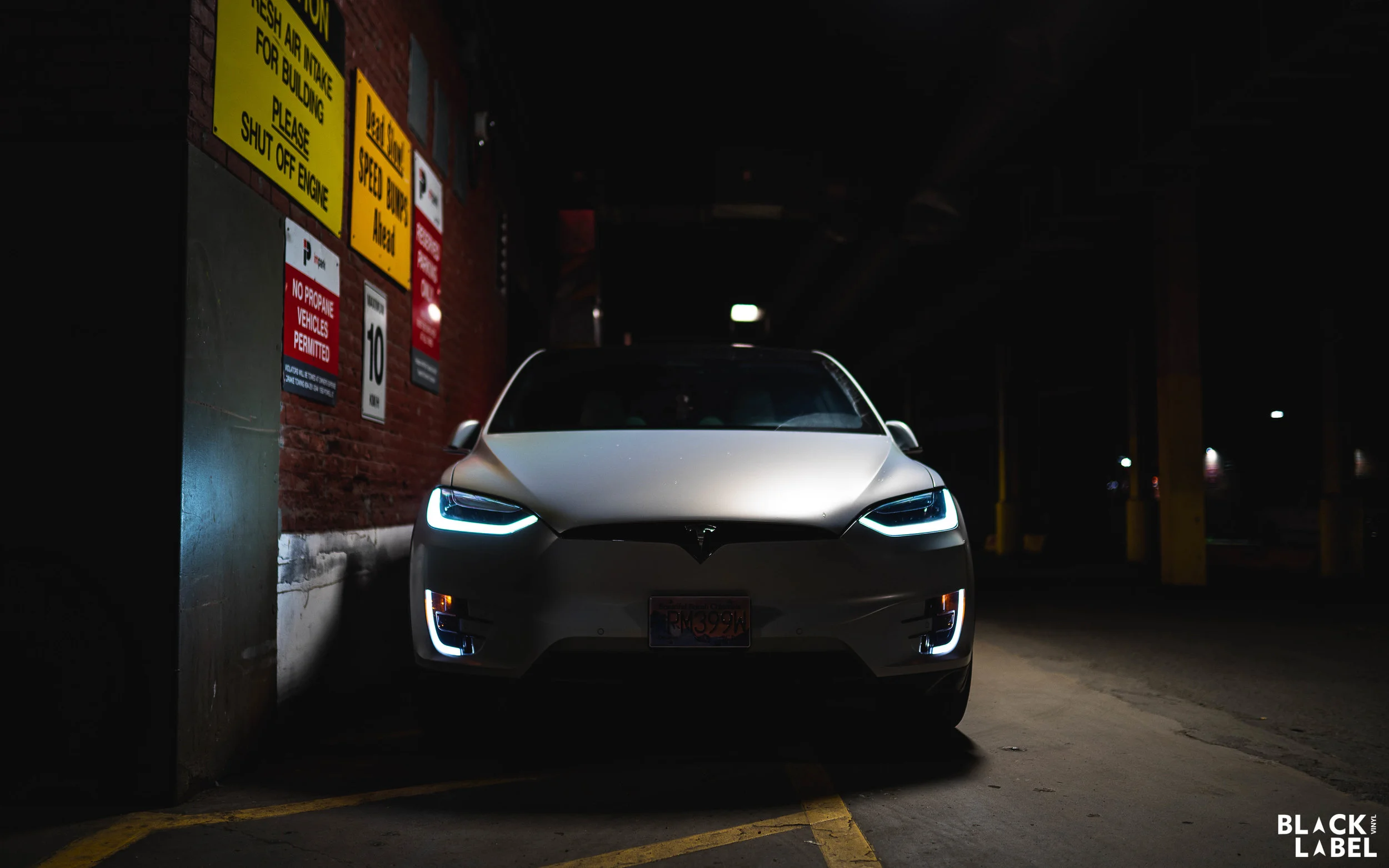 Tesla Model X Exterior Color Change in Satin Ghost Flip (Copy)
