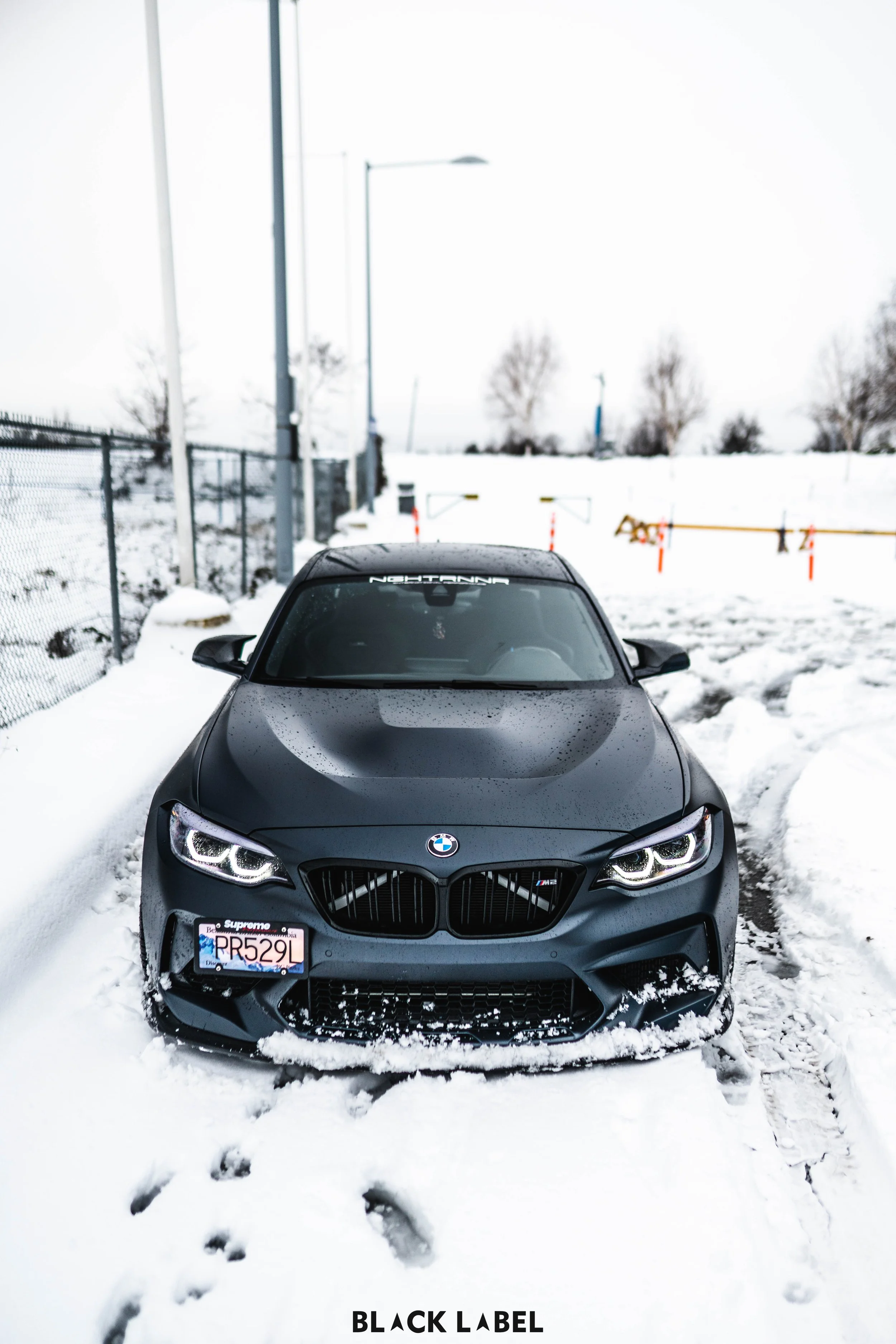 BMW M2 COMP Vinyl Wrap in Matte Magnetic Black