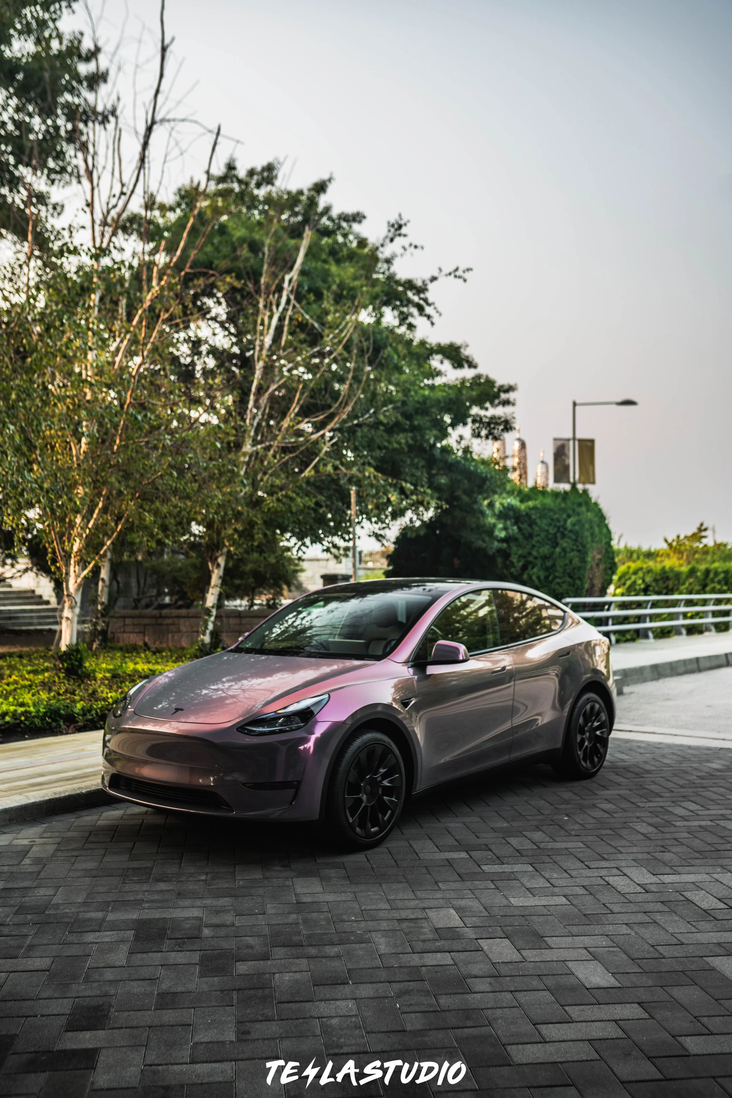 Tesla Model Y Gloss Phantom Grey Vinyl Wrap in Vancouver | Colour Change