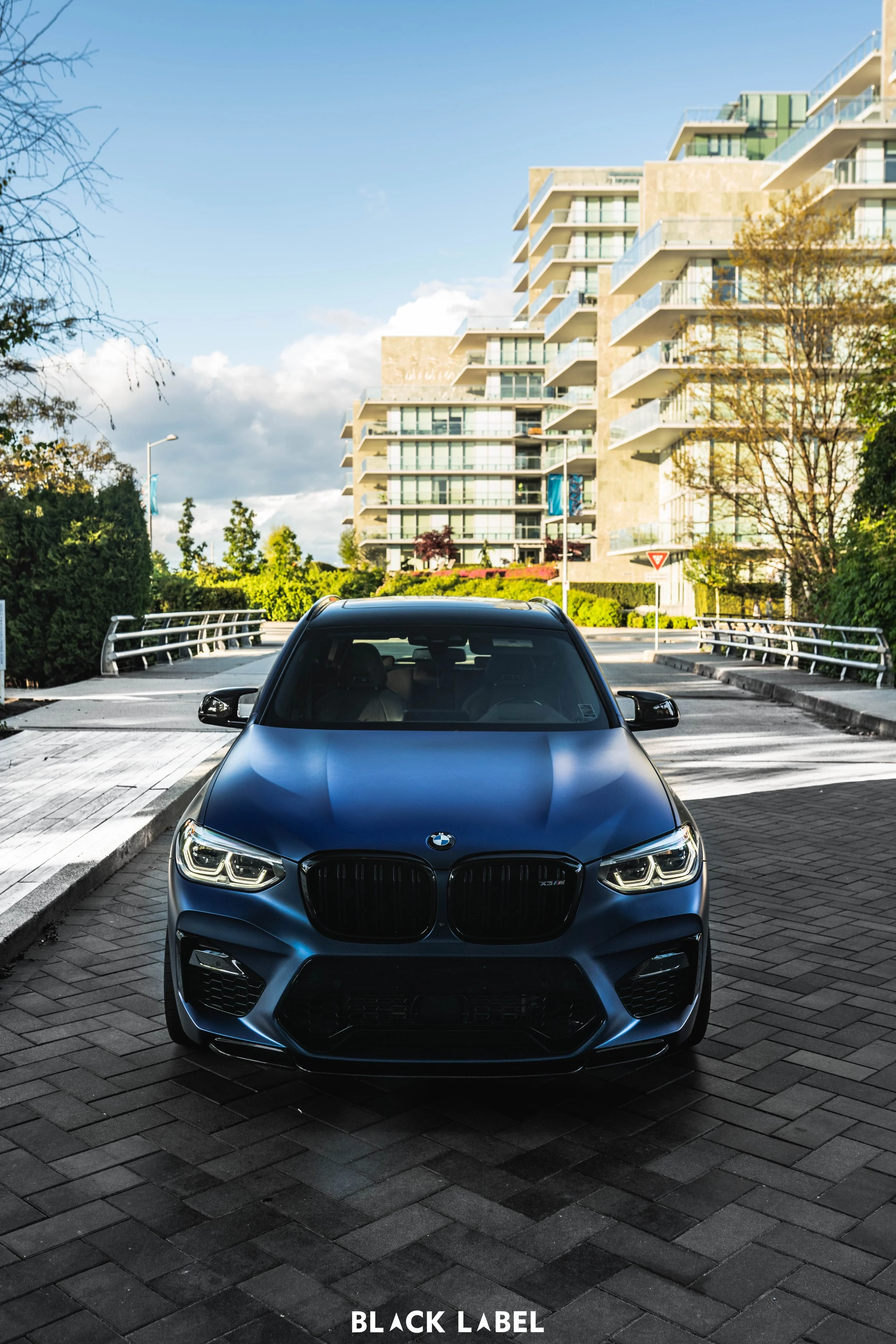 BMW X3M Vinyl Wrap in KPMF Matte Trenton Blue