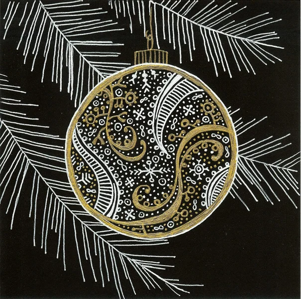 Christmas Ball on Black