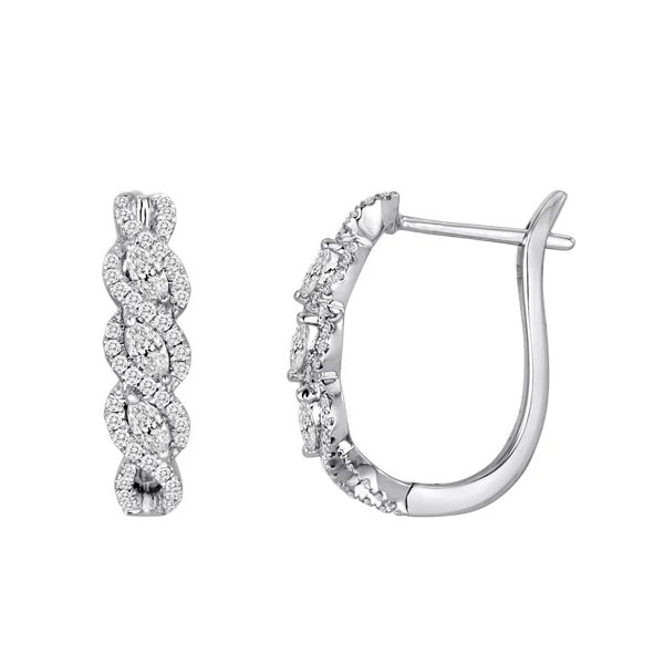 Curved Marquise Earrings
