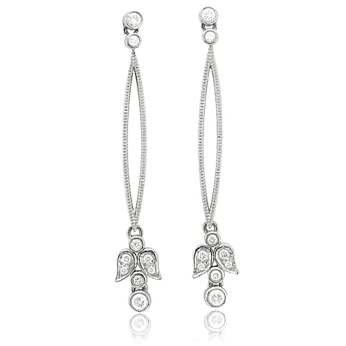 Sleek Diamond Earrings