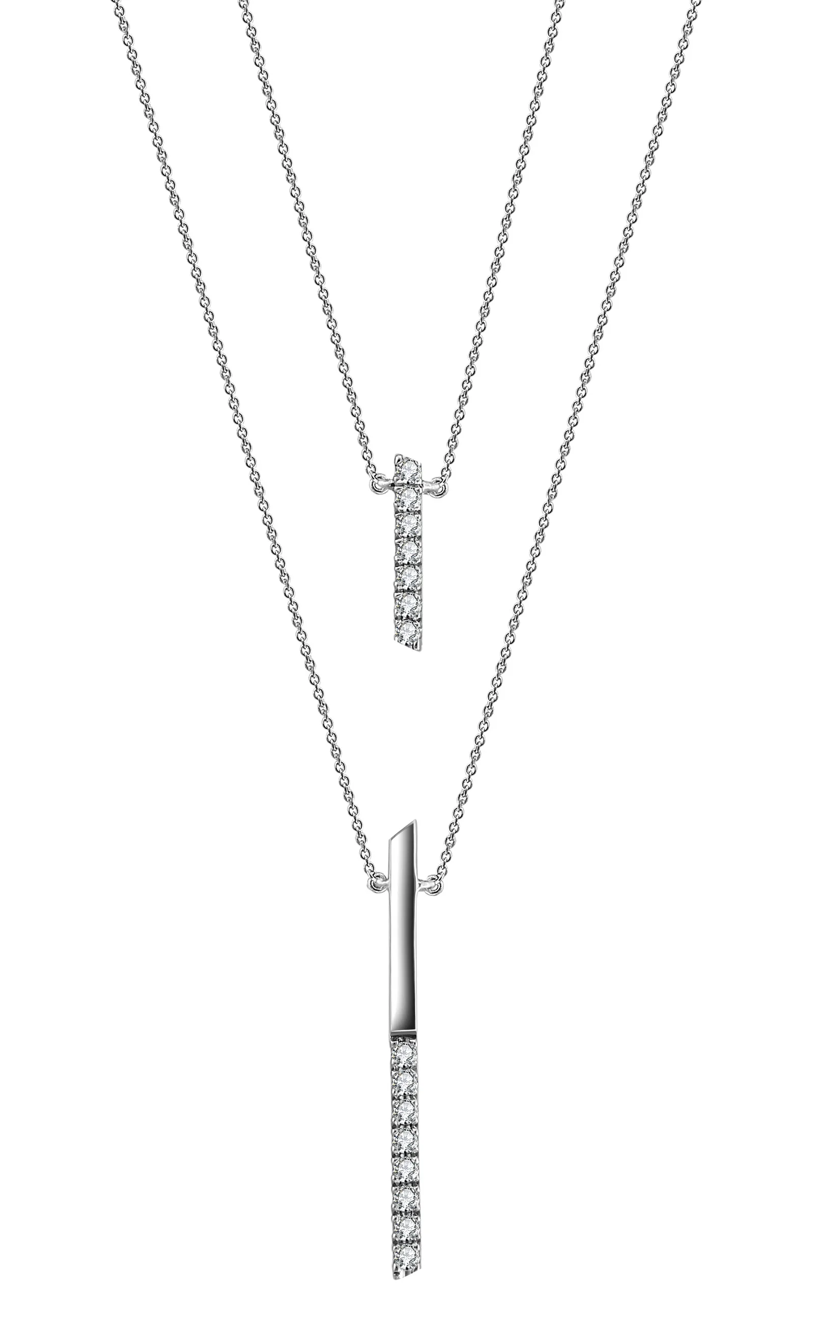 Vertical Bar Layered Necklace