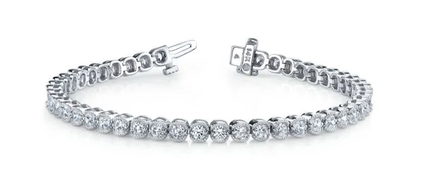 Bezel Set Tennis Bracelet