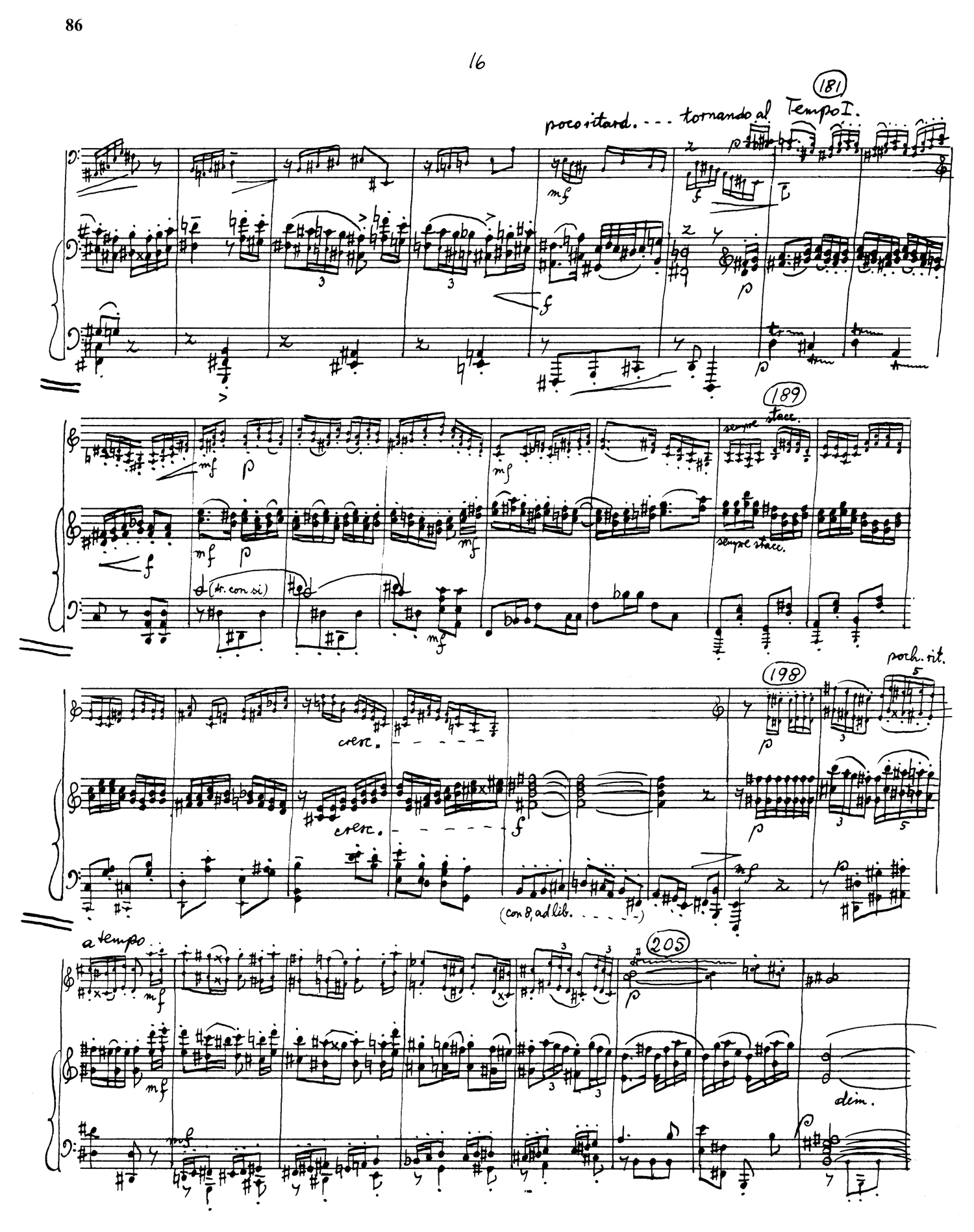 II. <i>Giuoco delle coppie</i> - mm. 164 to 180 — The Orchestral Bassoon
