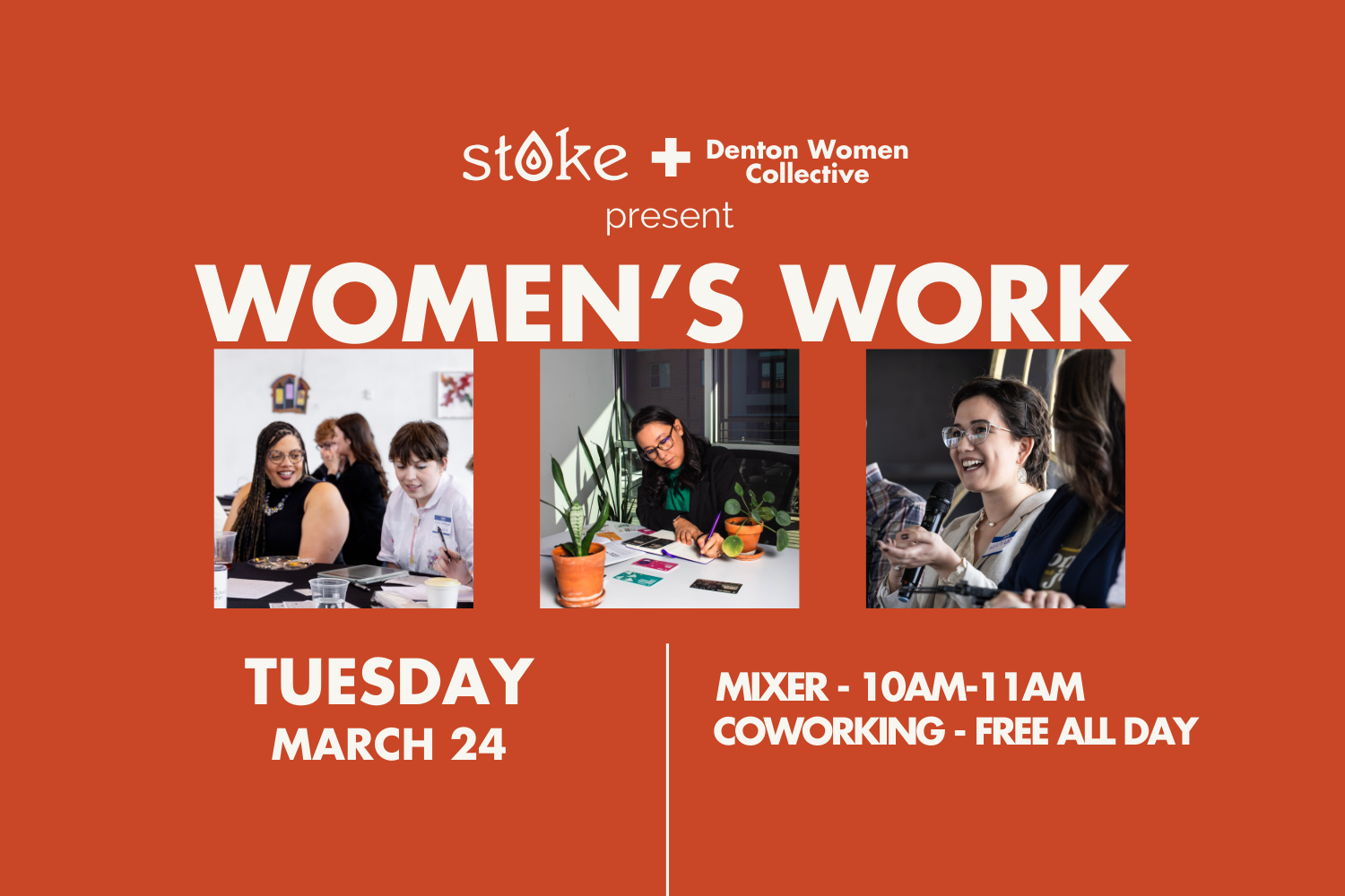Women's Work:  A Women in Business Mixer &amp; Free Coworking Day