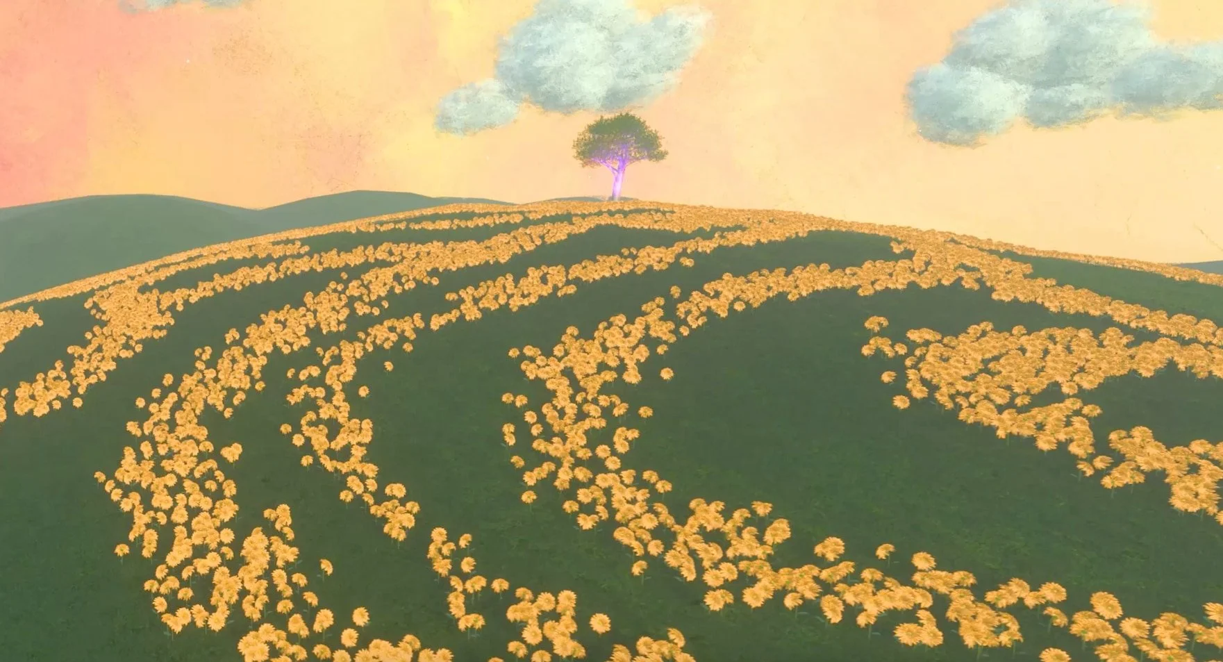 Golden Yellow shone brightest during peaks of joy and energy.