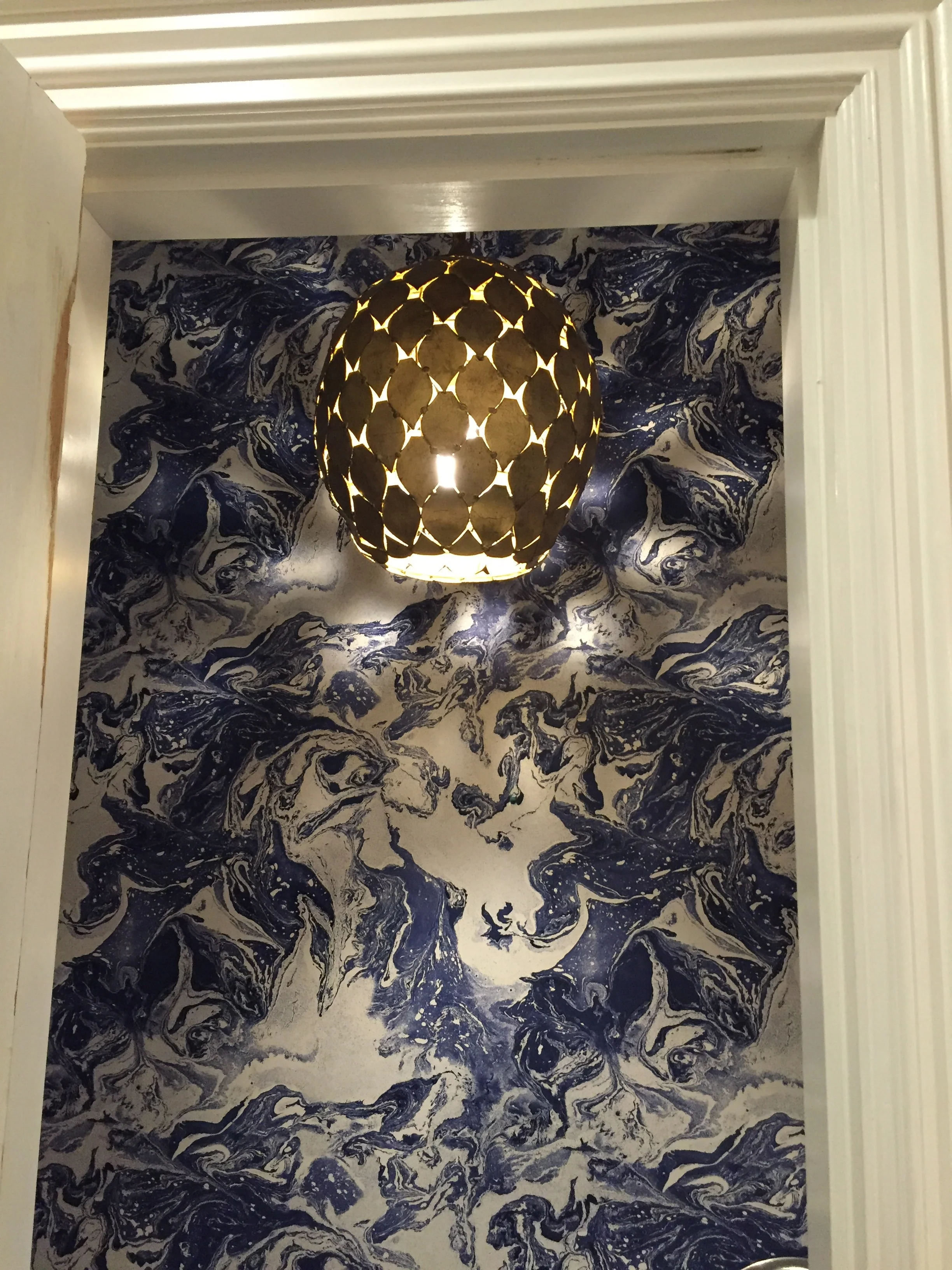Pendant by Arteriors in its new home.