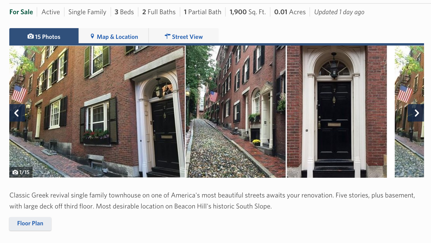The listing. Source: Coldwell Banker