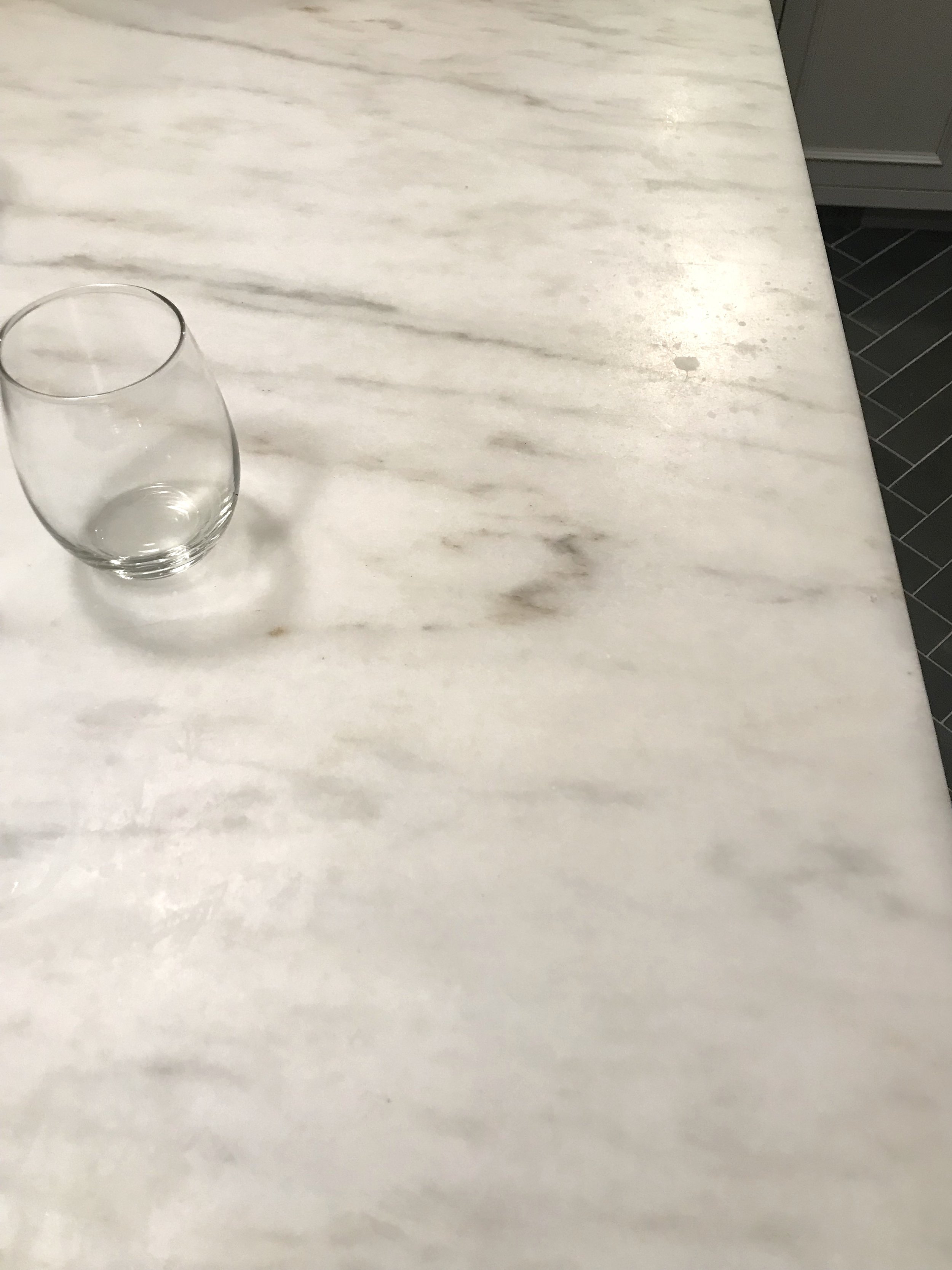 Honed Marble Countertops Three Years Later Self Styled