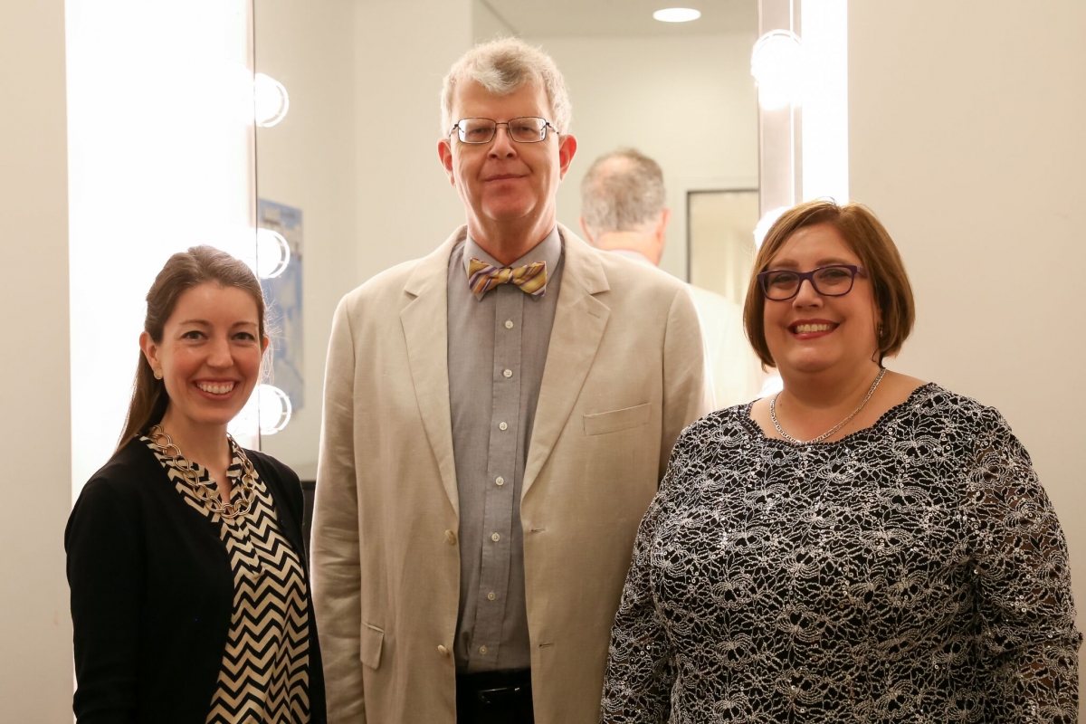 Composers Carrie Magin and David Hamilton along with Director Jennifer Flory.
