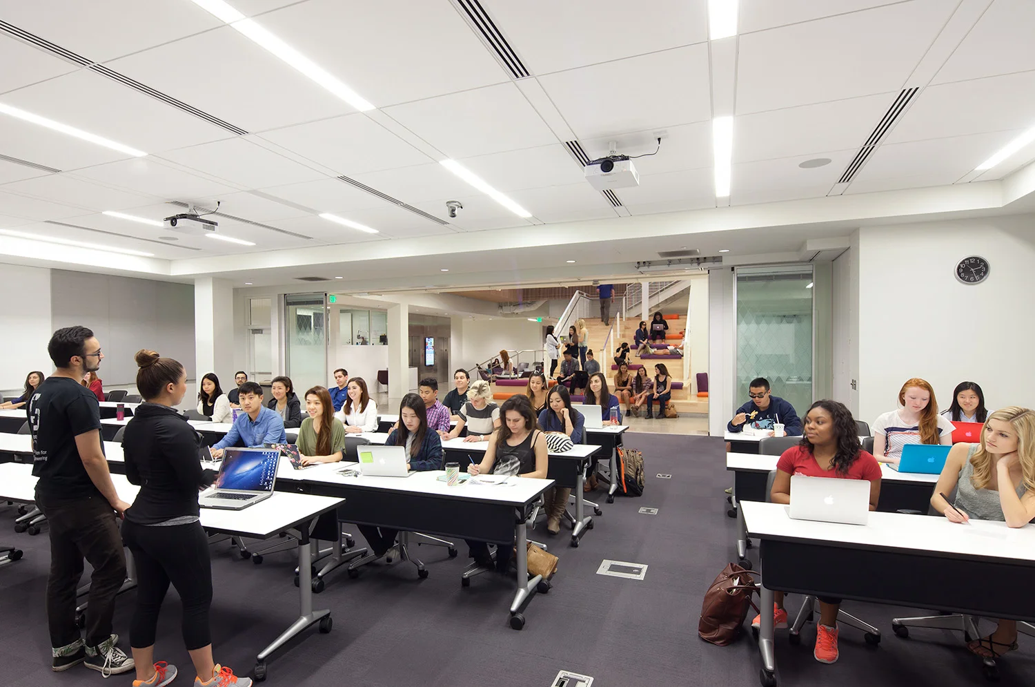 Large Open Classroom merging with Social Spaces at U.S.C.