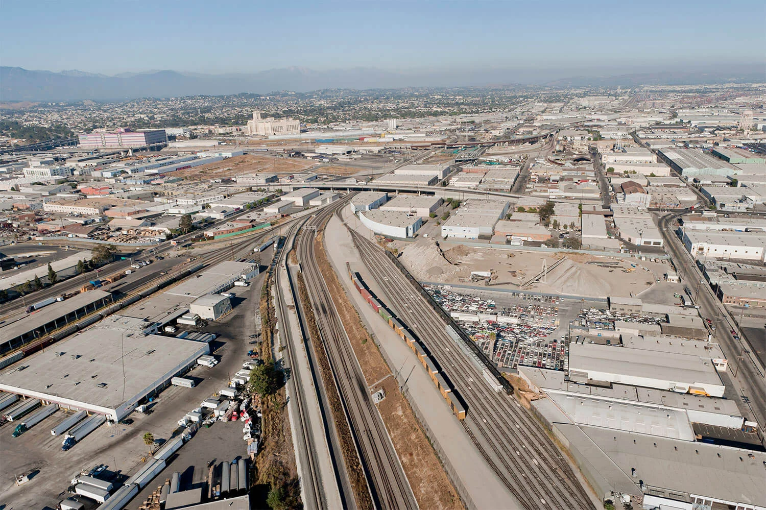 The Alameda Supply Corridor Lookng East