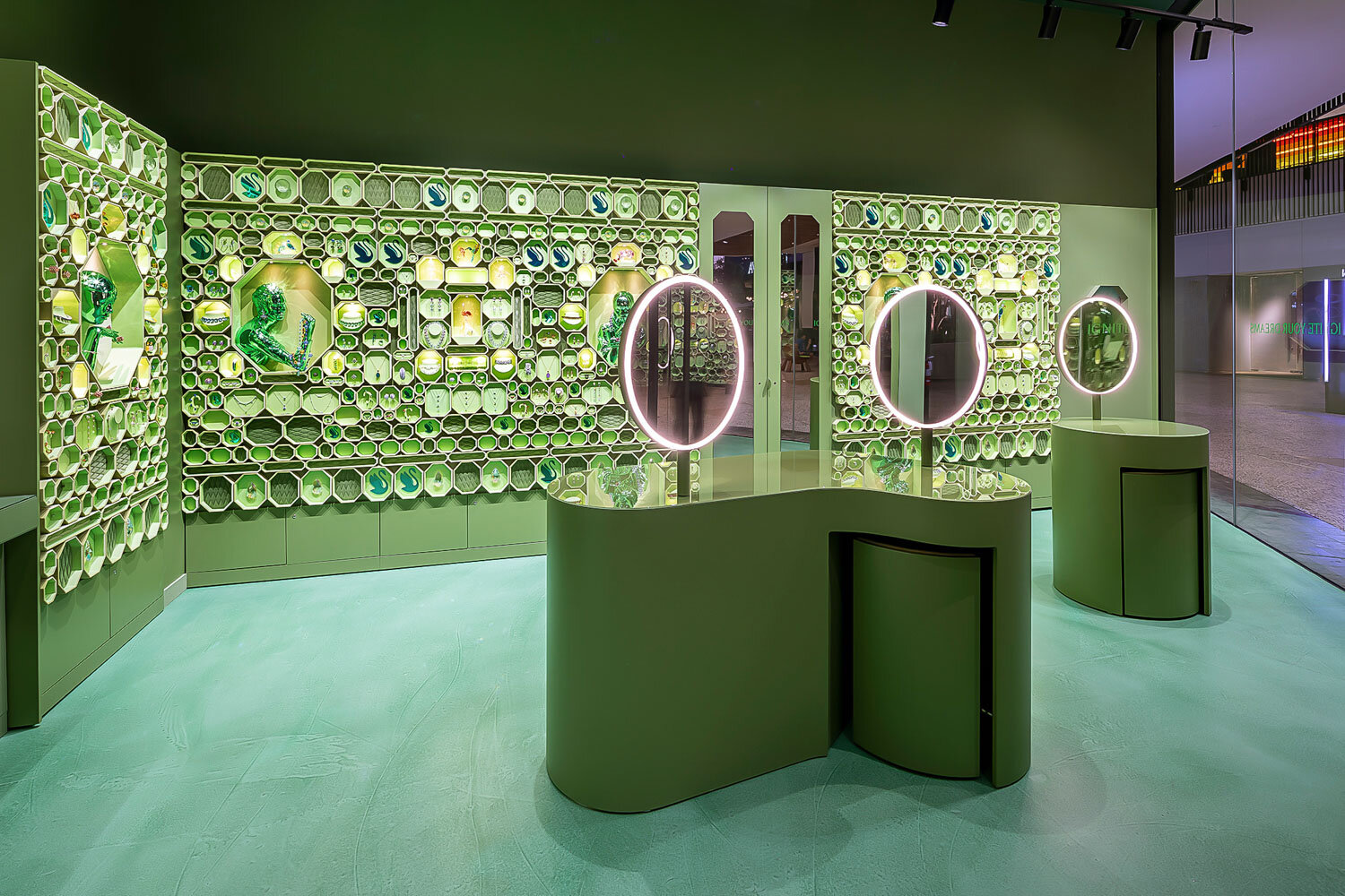 Swarovski interior, Smithfield Century City Mall, Los Angeles