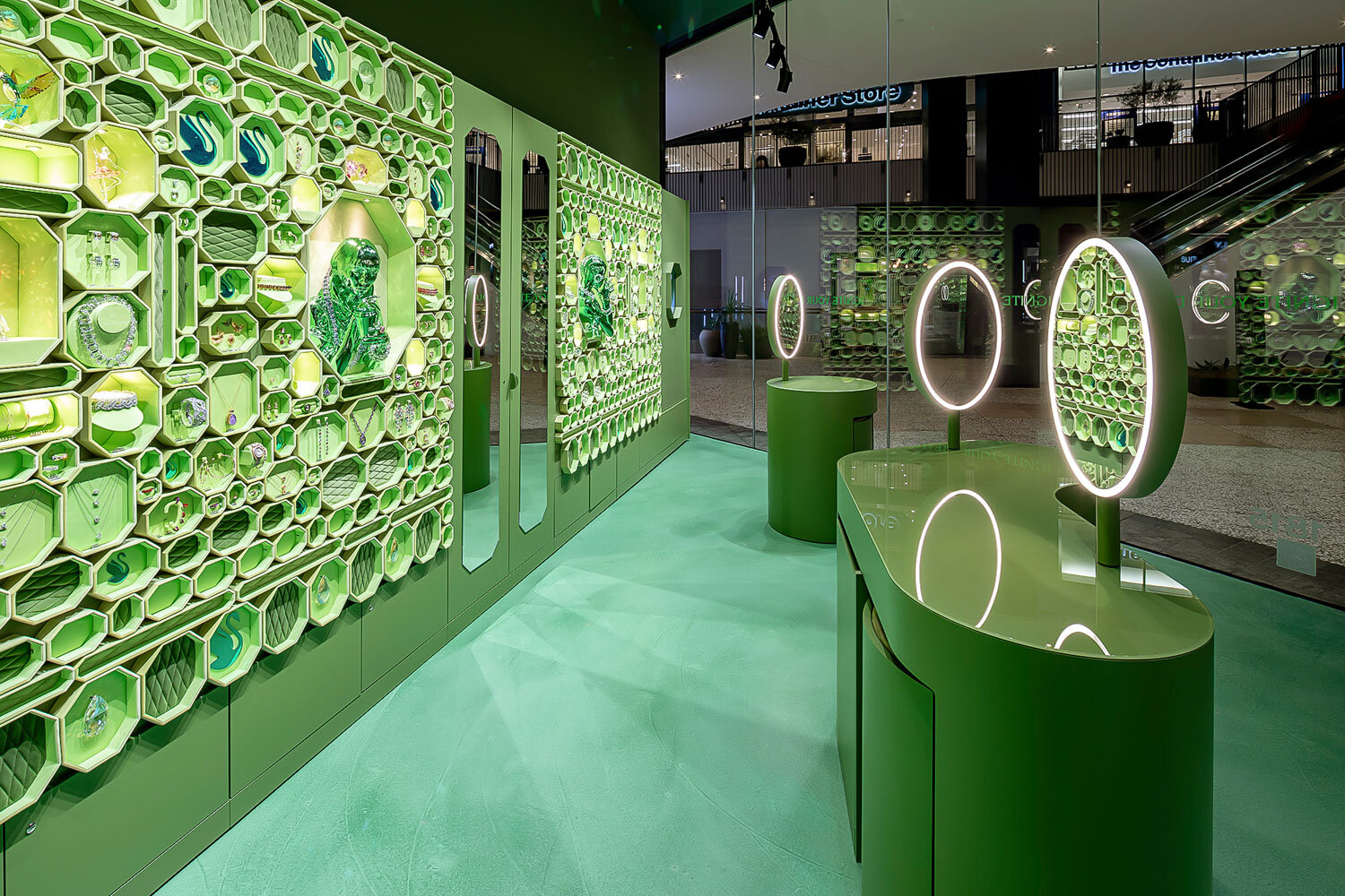 Swarovski Store Interior, Century City Mall, Los Angeles