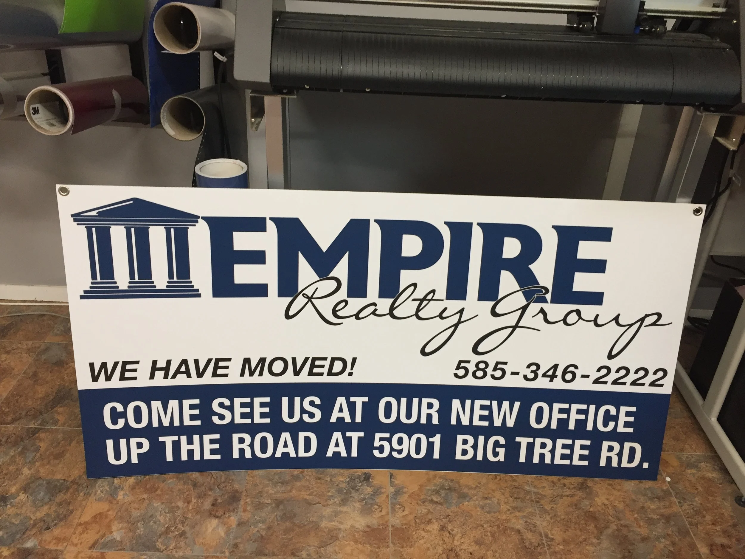 Empire Reality Coroplast Sign