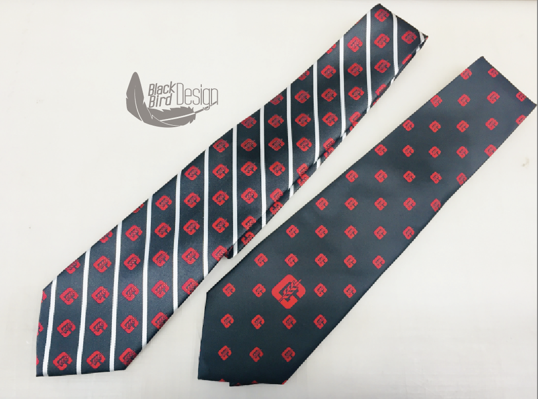 Check out these custom woven polyester neckties 