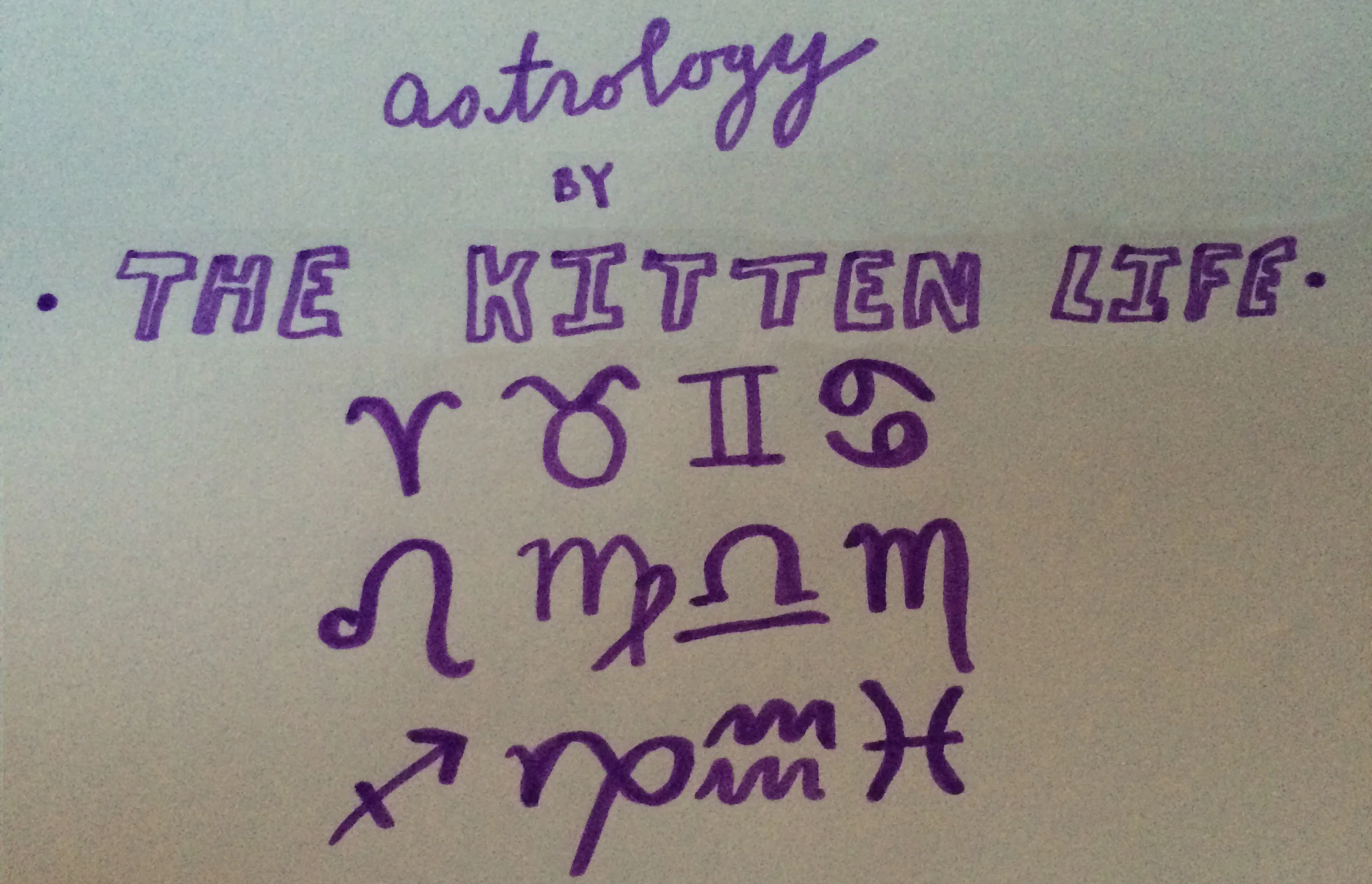 KITTEN ASTROLOGY - JANUARY 2016