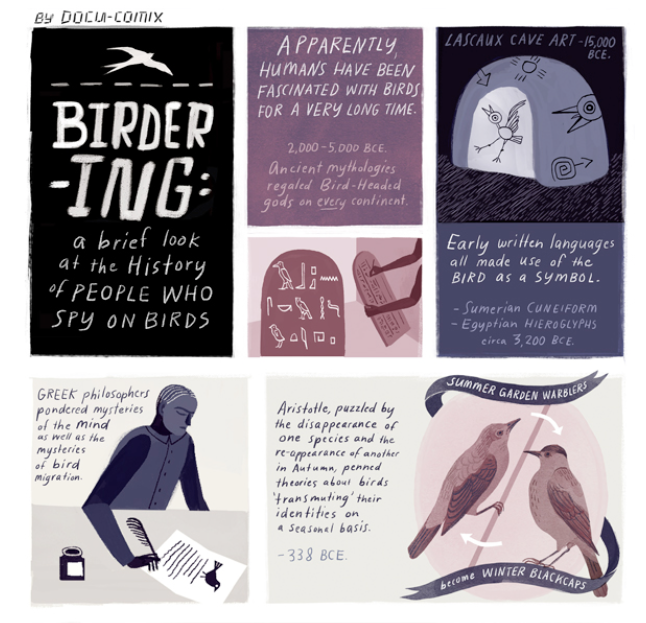 NONFICTION COMIC ABOUT THE HISTORY OF ORNITHOLOGY