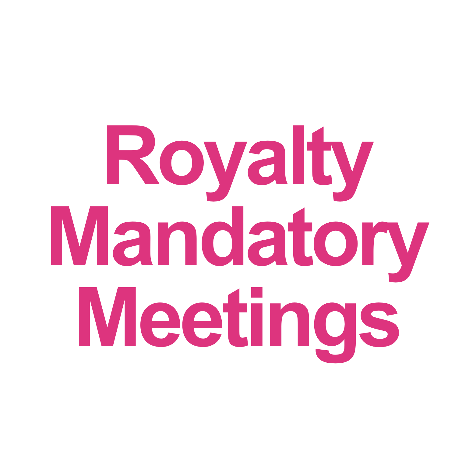 2027 Royalty Mandatory Meetings