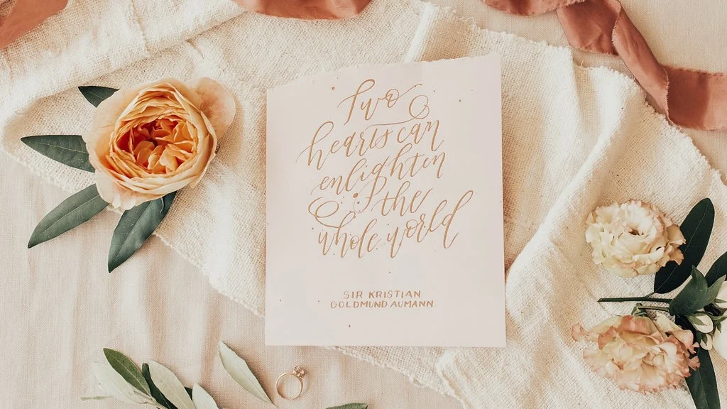  calligraphy: Design to Flourish // photography: Elle Reaux Photo // florals: Wildly Cultivated 
