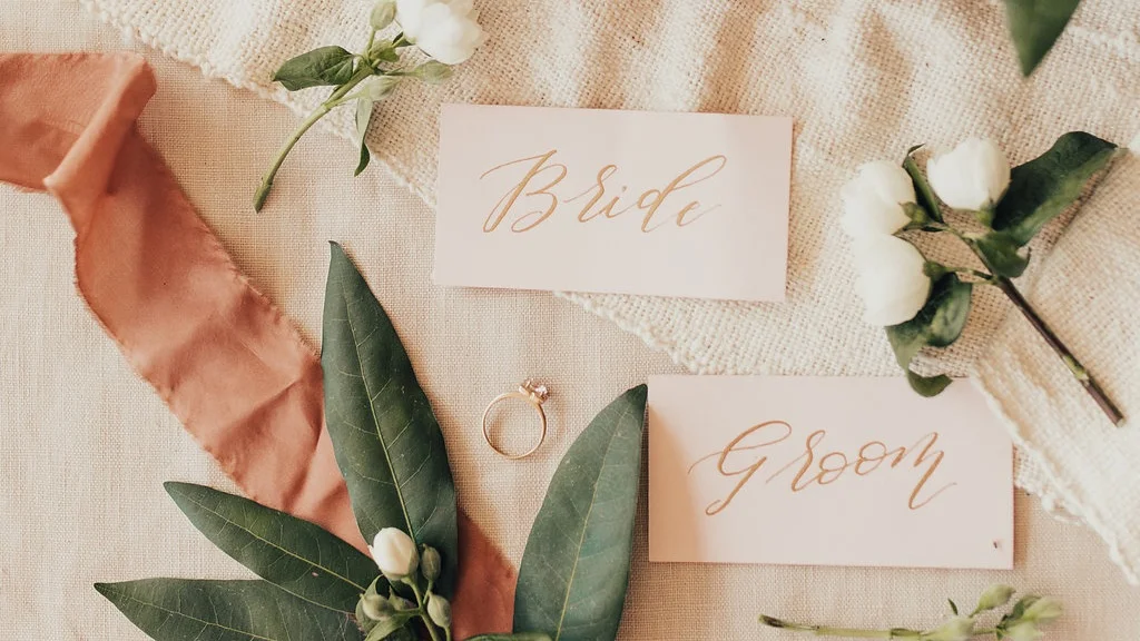  calligraphy: Design to Flourish // photography: Elle Reaux Photo // florals: Wildly Cultivated 