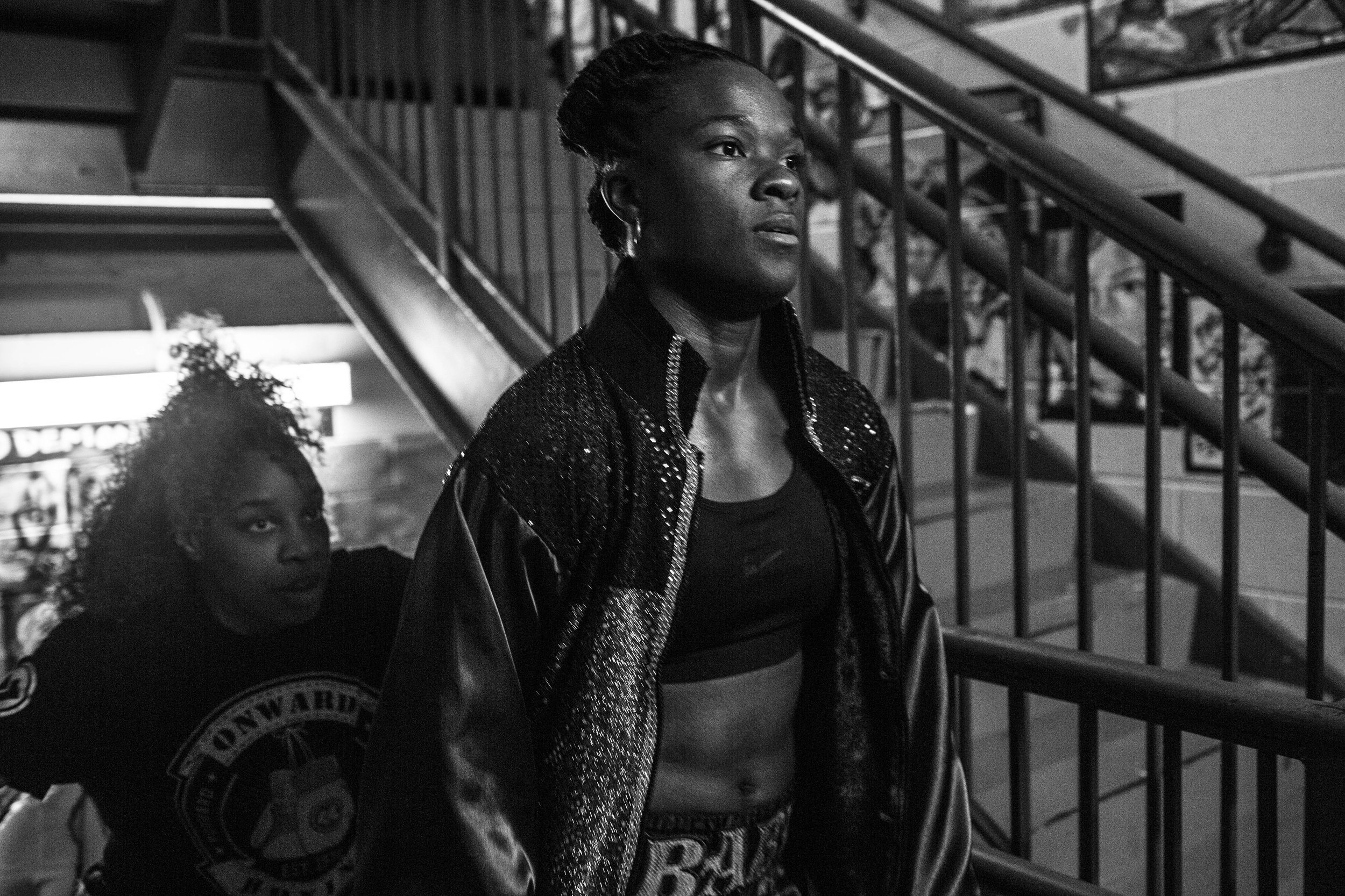   Tiara makes her way into the ring at the Howard Theatre, where she won by knockout in the second round,&nbsp;maintaining a 3-0 record.&nbsp;  