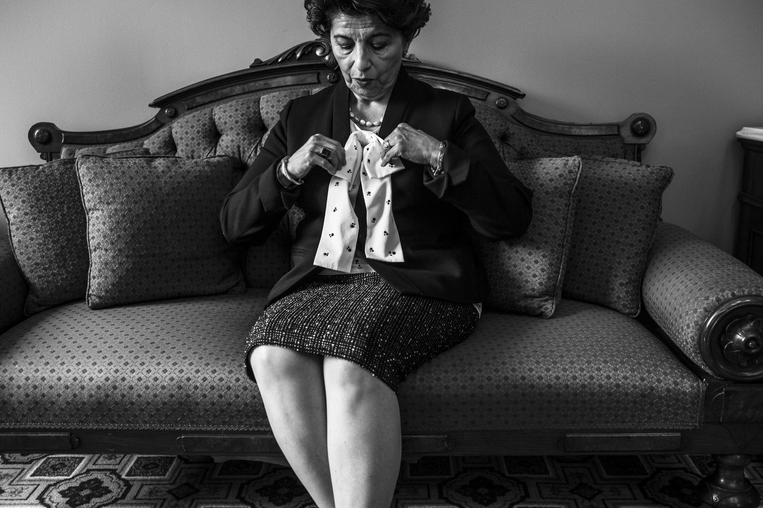   US Treasurer Jovita Carranza prepares for a photo shoot in her office in Washington, DC.  