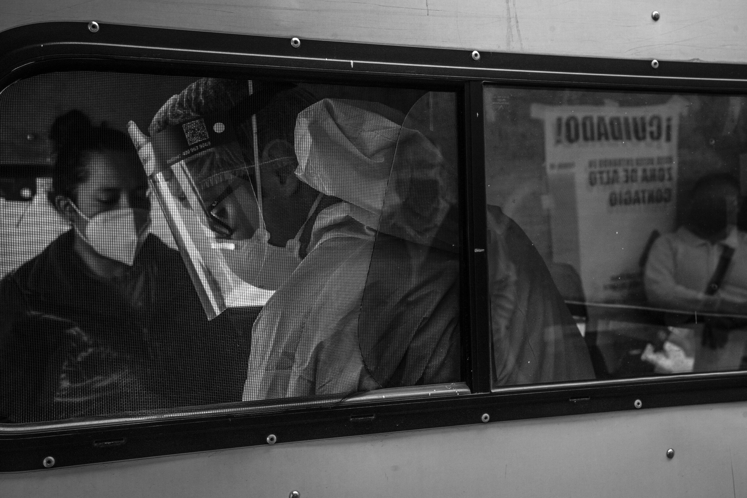   A health worker waits to test people for COVID-19 inside a makeshift mobile health station where tests are carried out, Mexico City.   