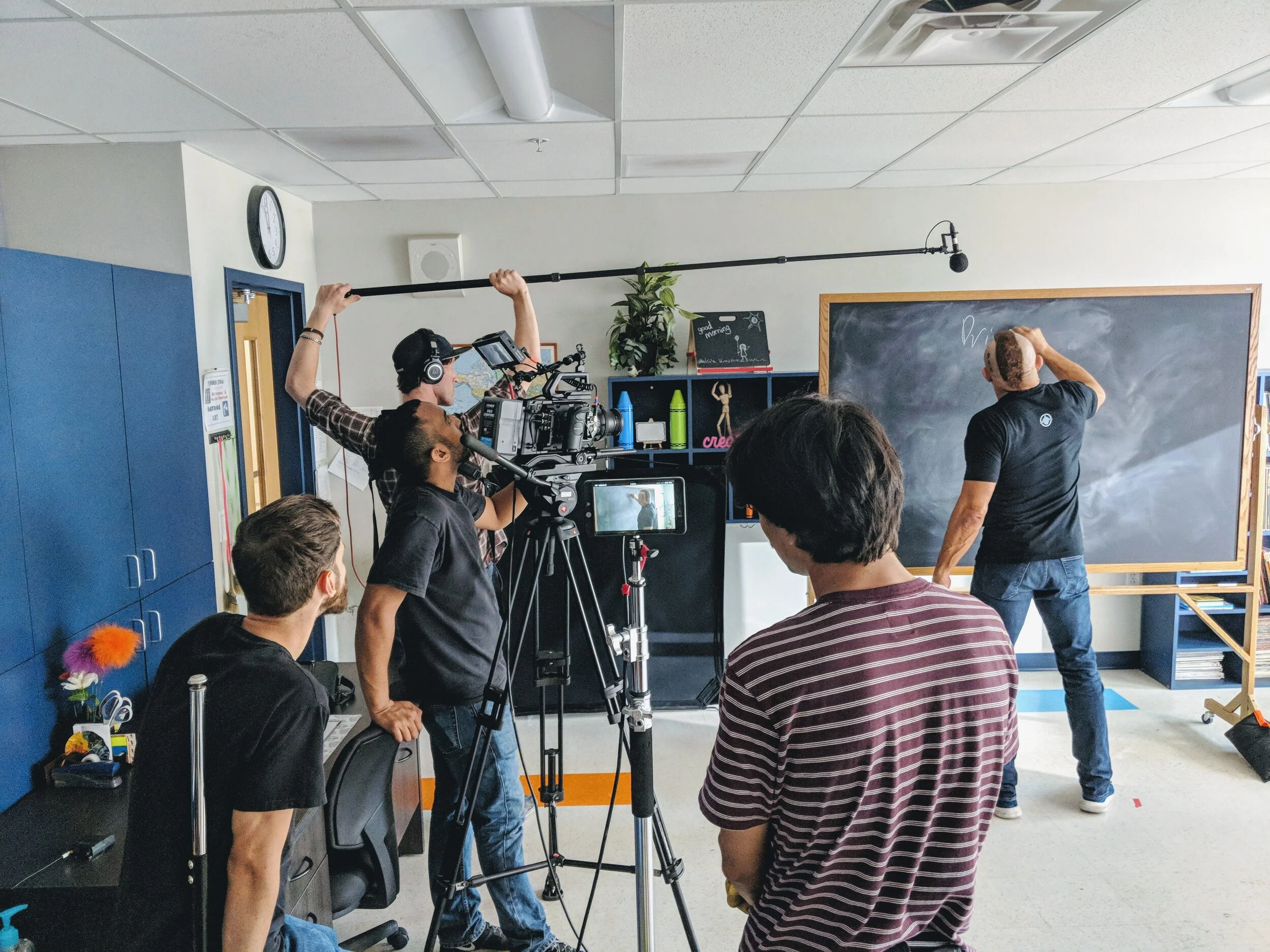 film crew filming Chuck Lidell for commerical.jpg