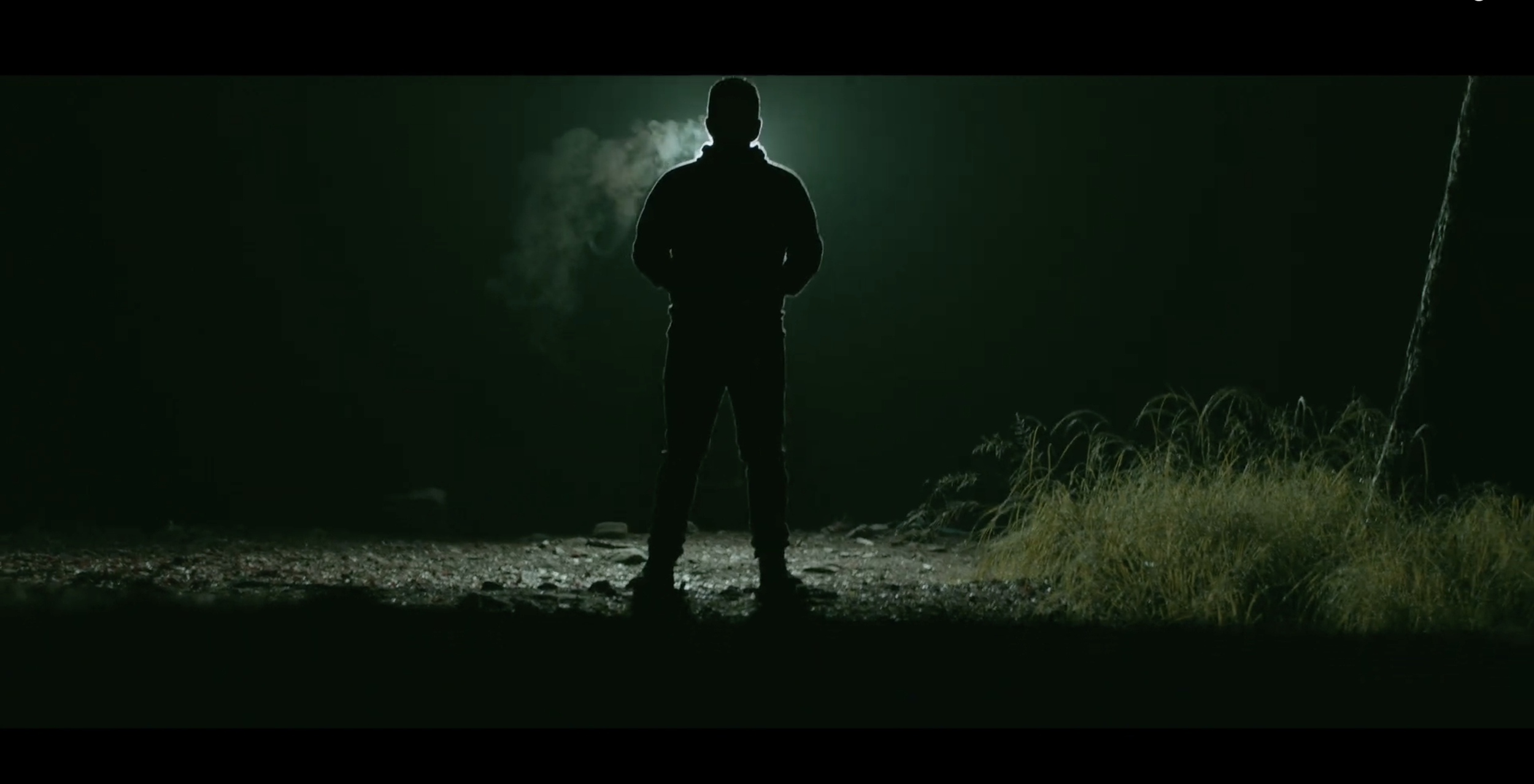 man silhouetted at night in forest.png