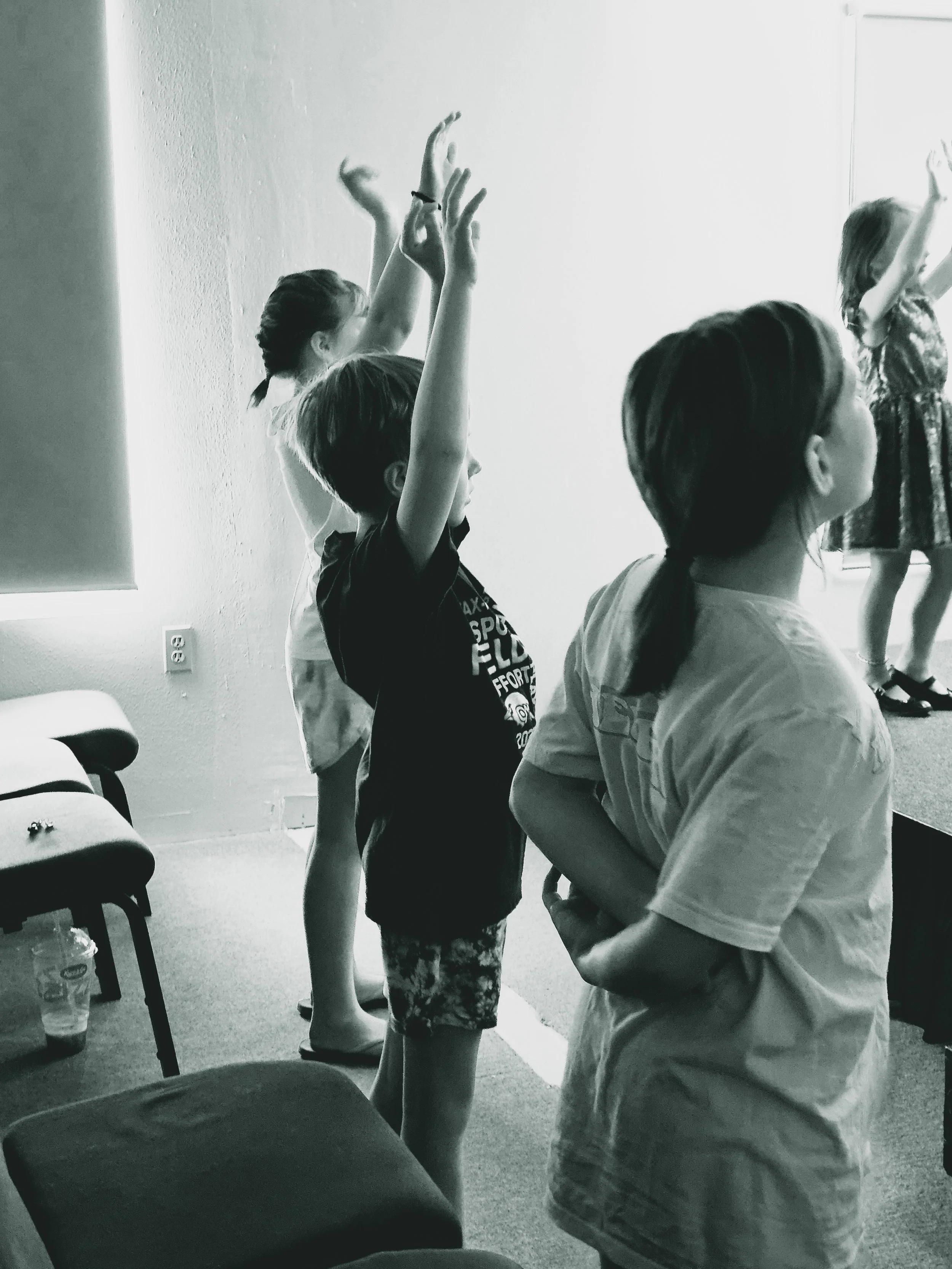 Children enjoying kids church.