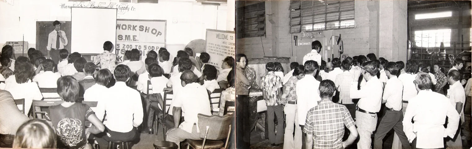 One of the first of many in-house exhibitions that mesco would host
