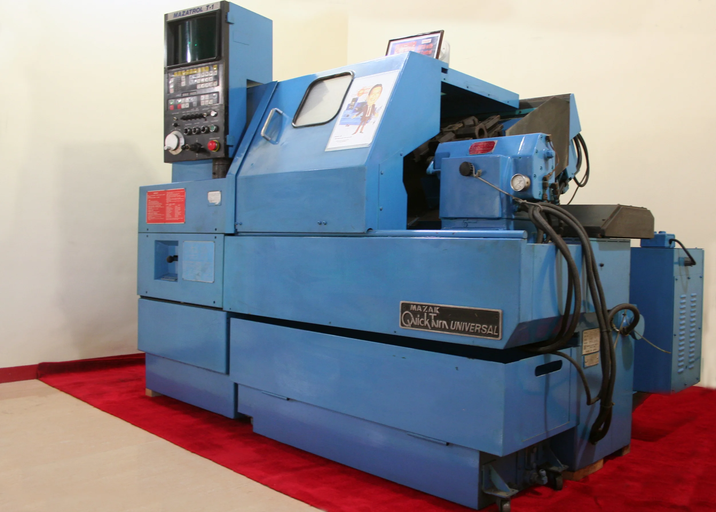 The very first mazak cnc lathe in the philippines, brought in by peter lee during his 50th birthday 