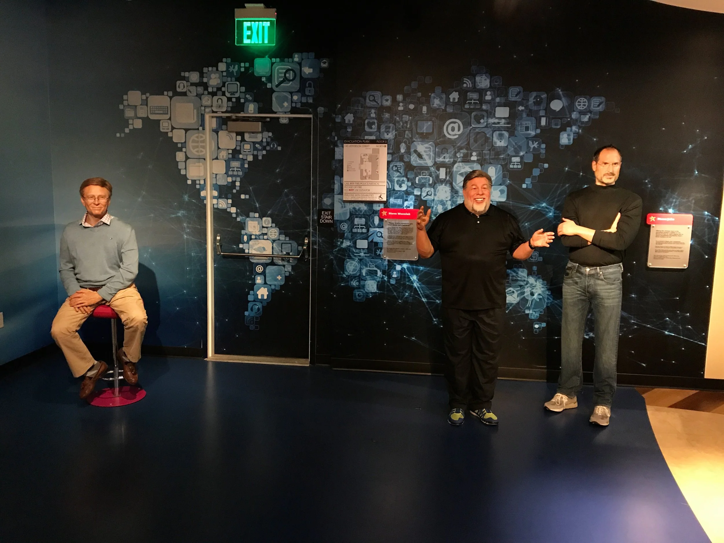 Bill Gates, Steve Wozniak & Steve Jobs