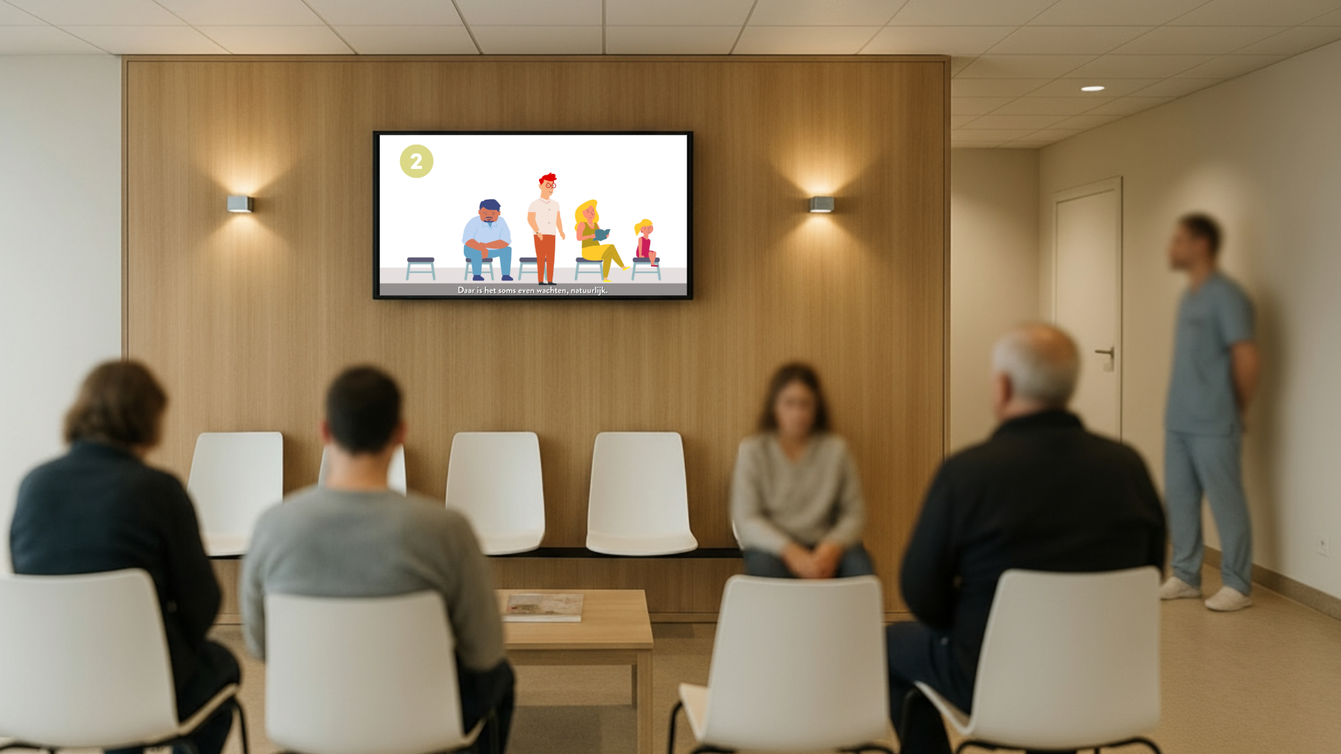 Animatievideo wachtzaal ziekenhuis