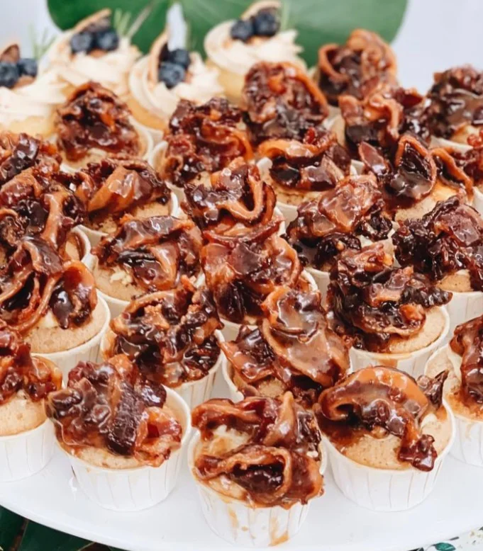 Mini Maple Bacon Cinnamon Teacakes