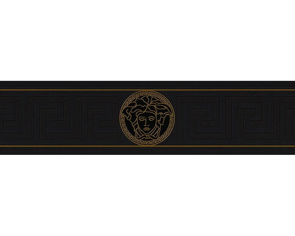 Black and Gold Versace Wallpaper Border