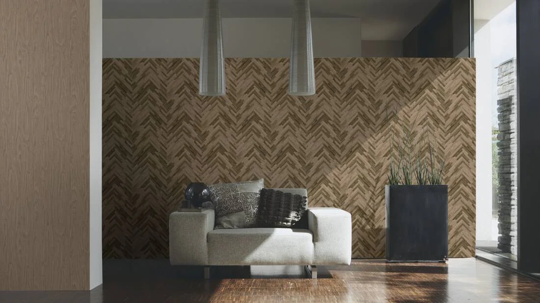 Copy of Versace IV - Eterno Tile Brown & Beige Wallpaper 370512