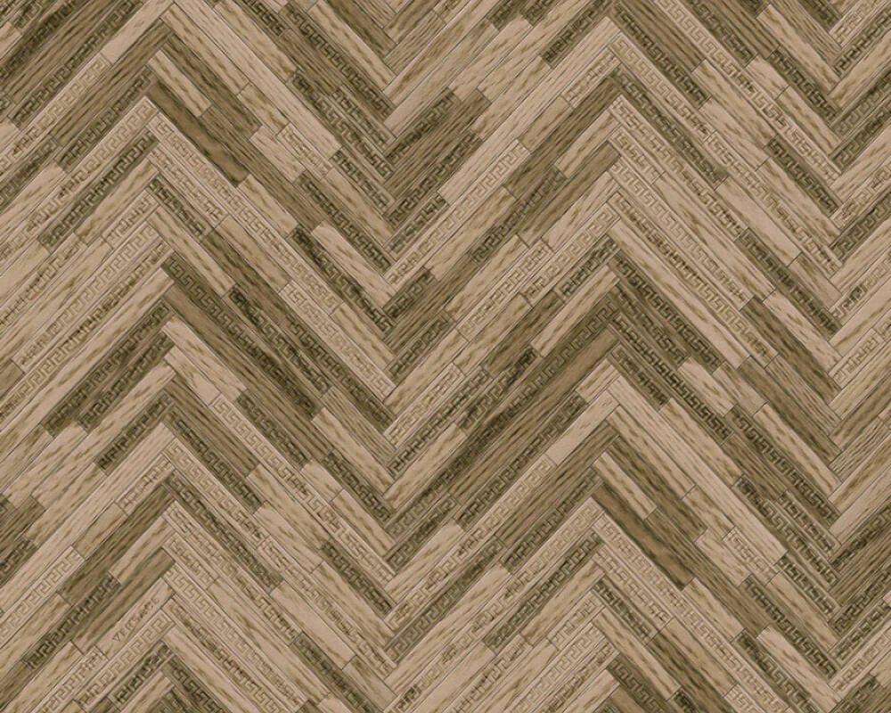 Copy of Versace IV - Eterno Tile Brown & Beige Wallpaper 370512