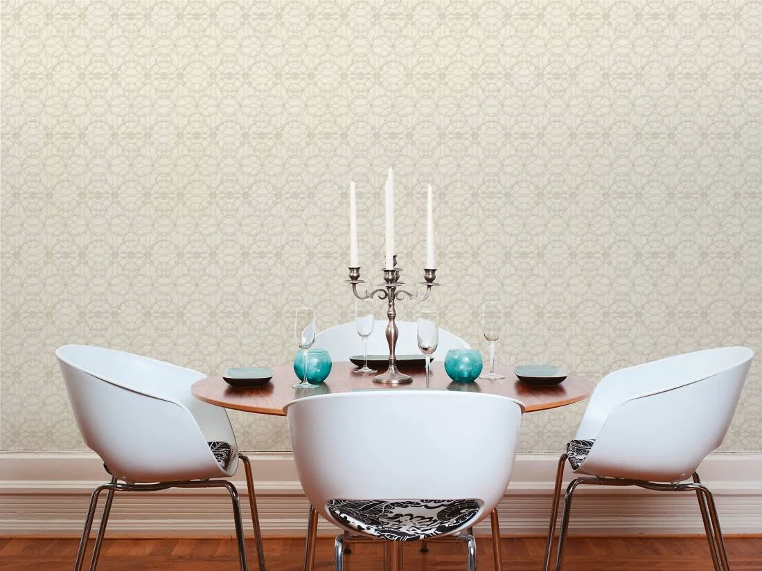 Versace IV - La Scala Del Palazzo Cream & White Wallpaper 370493